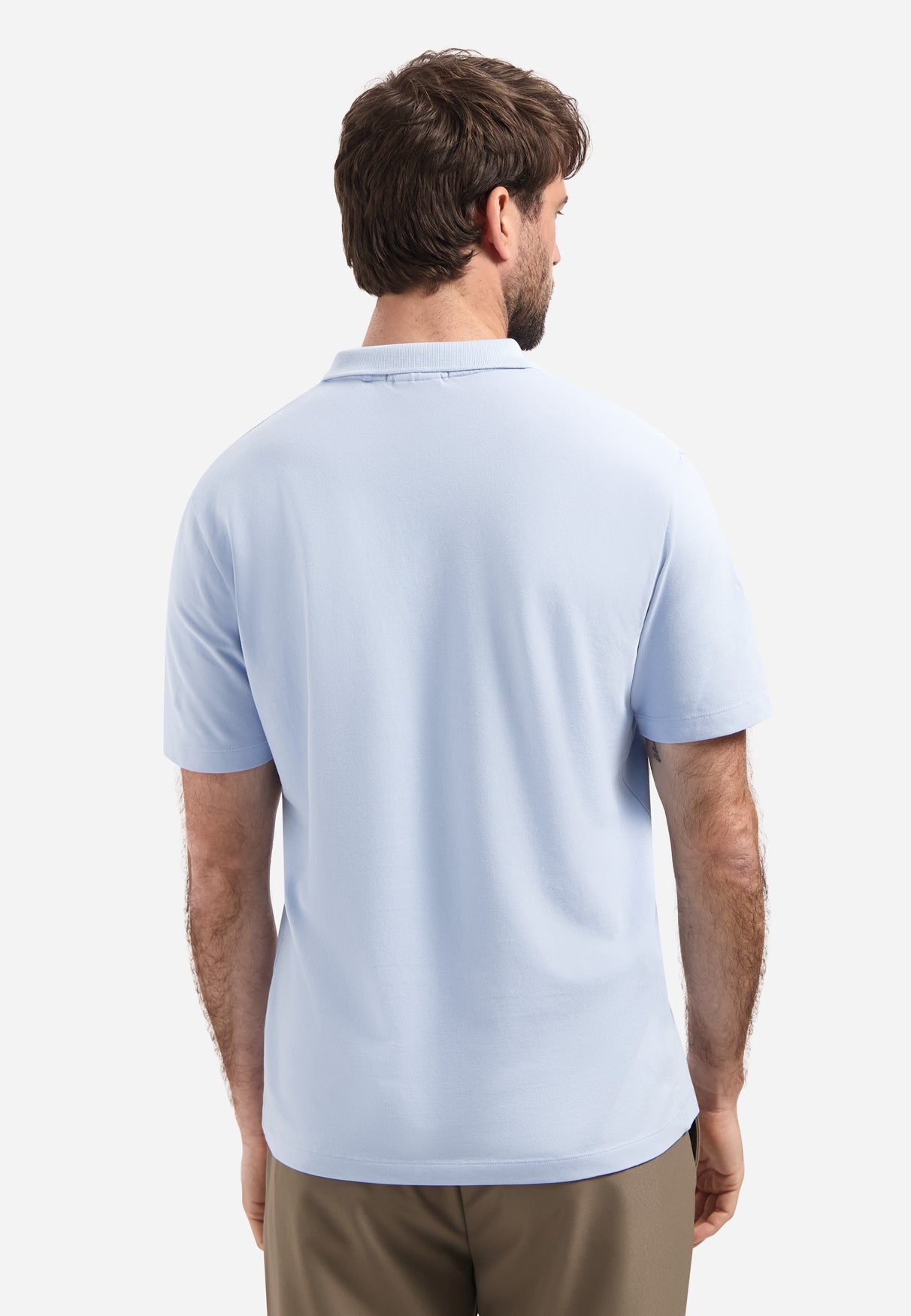 Basis polo met V-hals | Blue