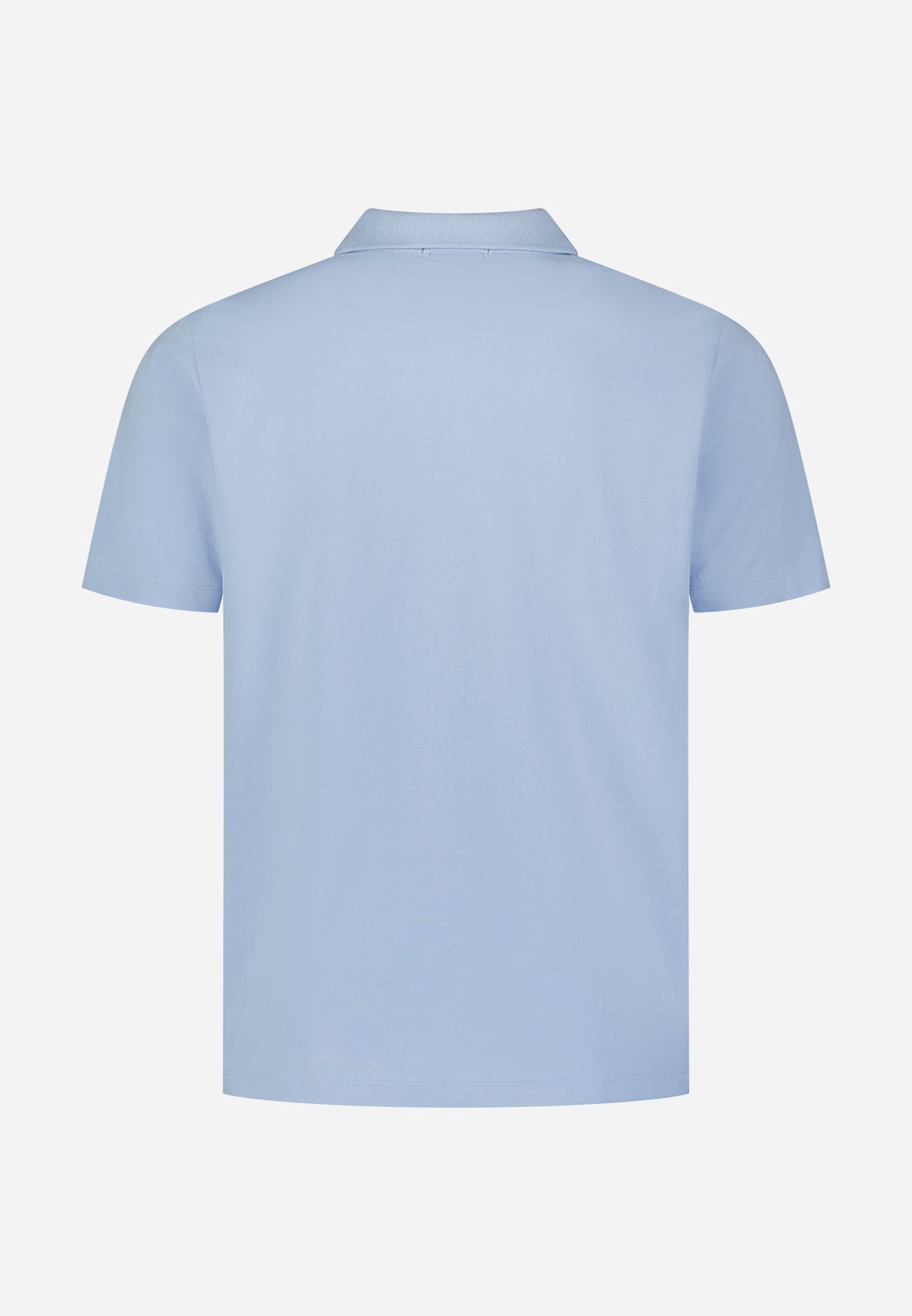 Basics polo met V-hals Blauw
