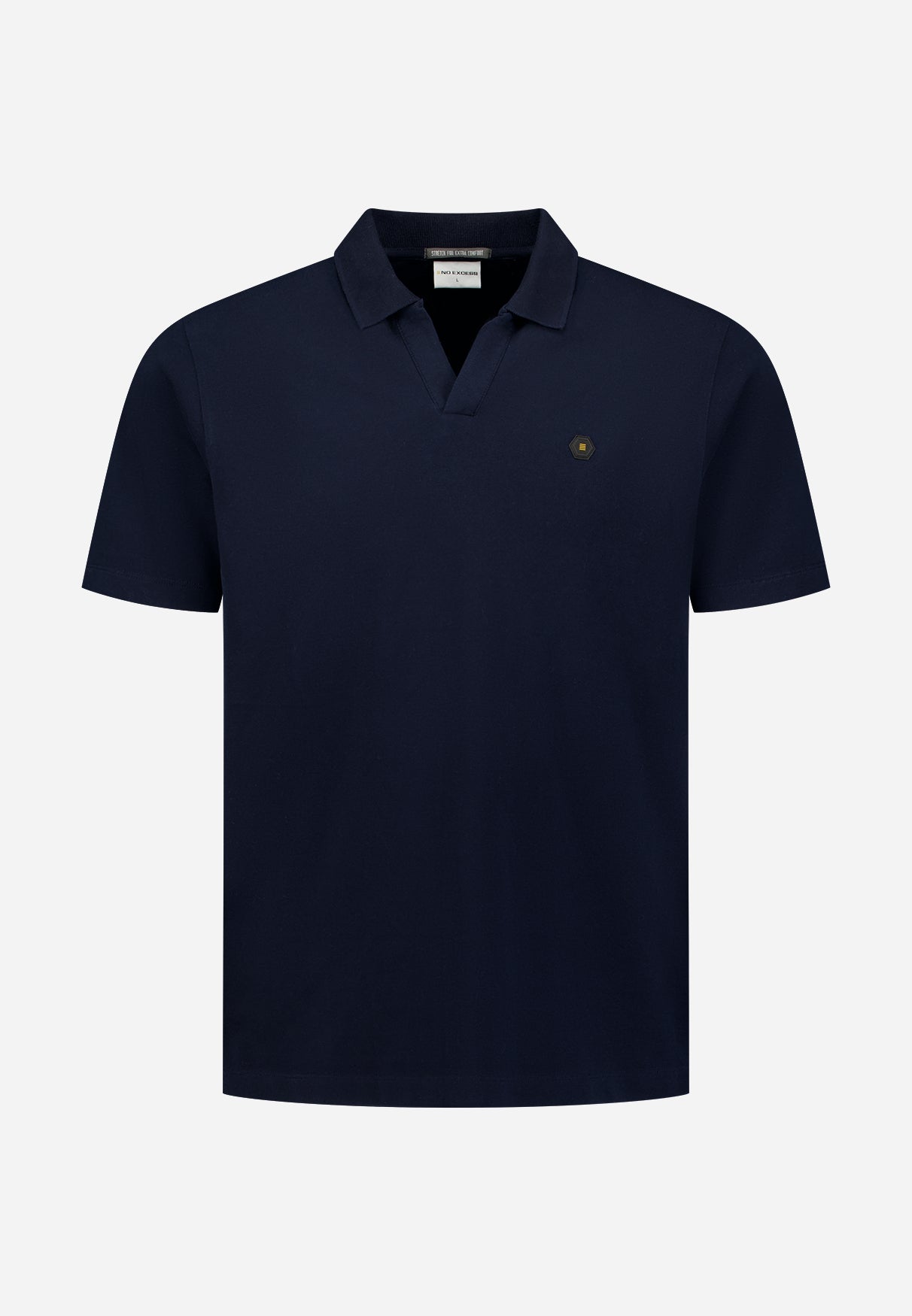 Basic polo met V-hals | Night