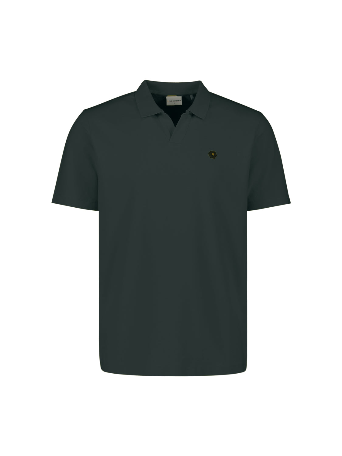 Basis polo met V-hals | Dark Steel