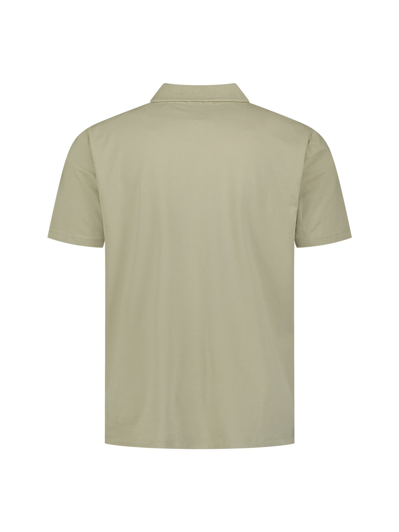 Poloshirt met V-hals | Taupe