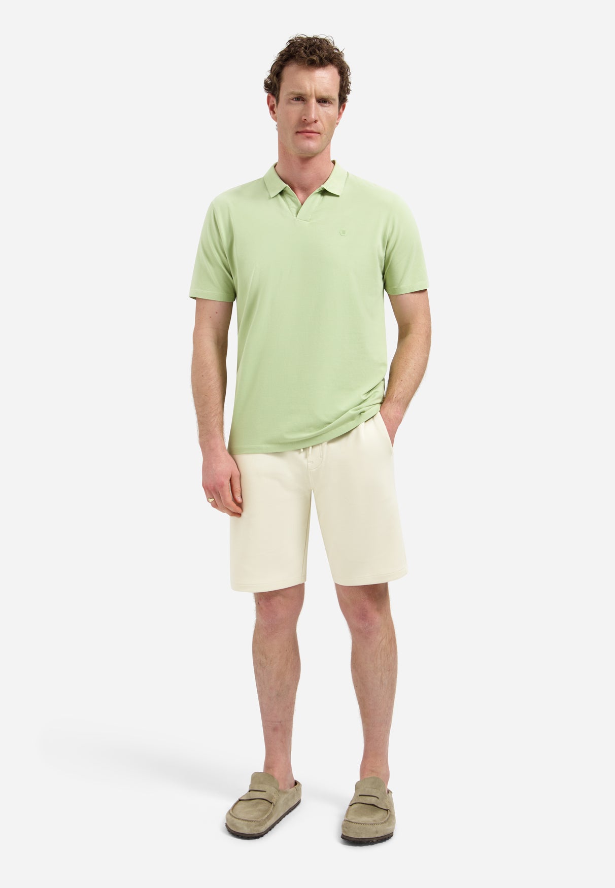 Polo met V-hals | Green