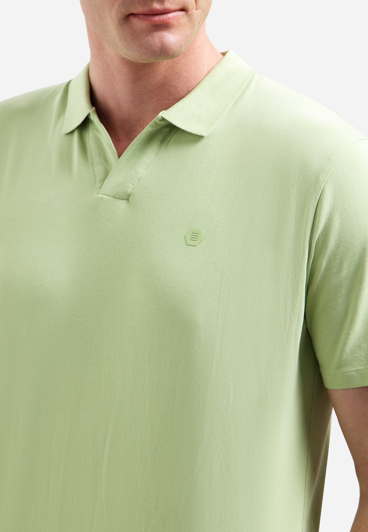 Polo met V-hals | Green