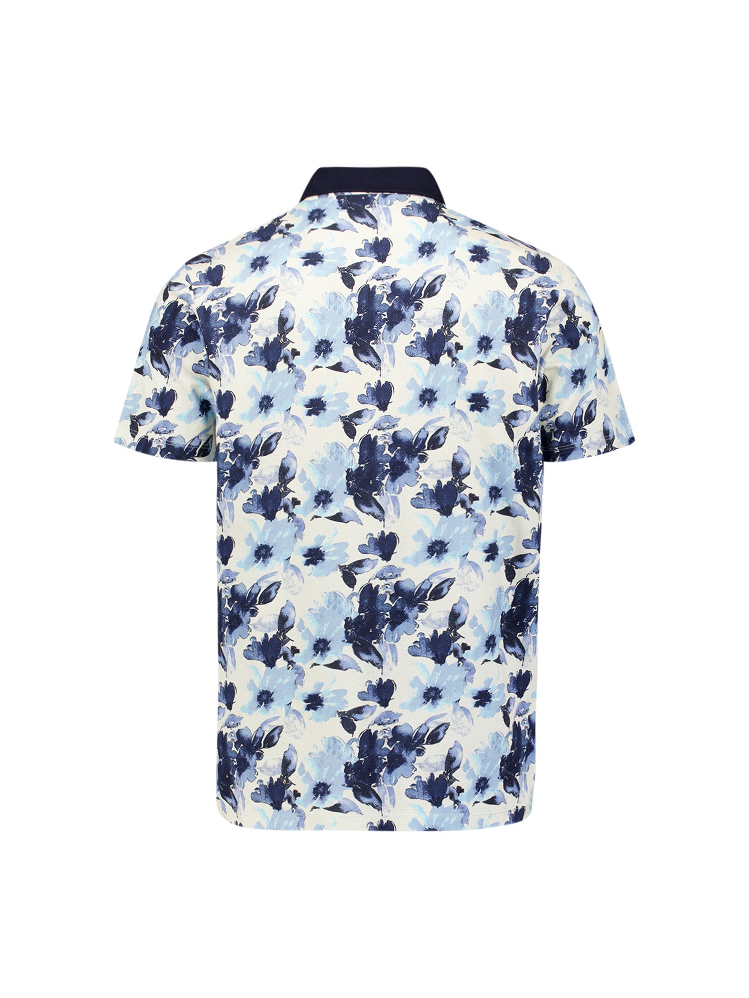 Polo met allover print | Blue