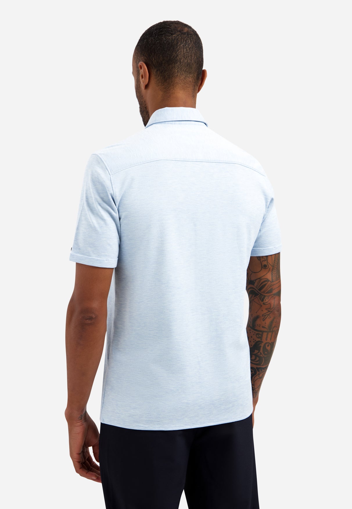 Poloshirt met knopen Blauw