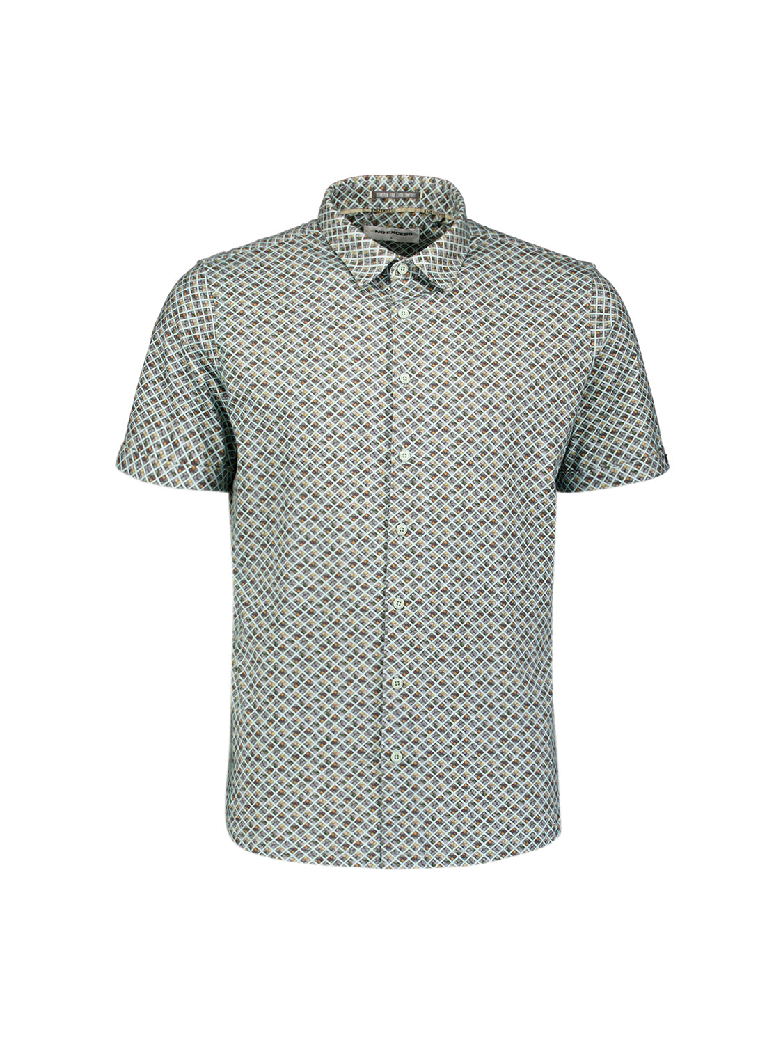 Bedrukt shirt met korte mouwen | Groen