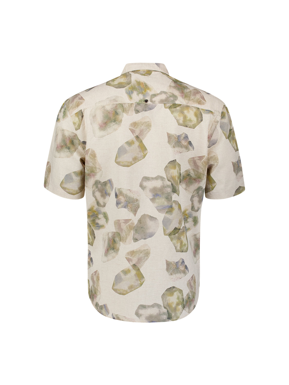Print overhemd met korte mouw | Green