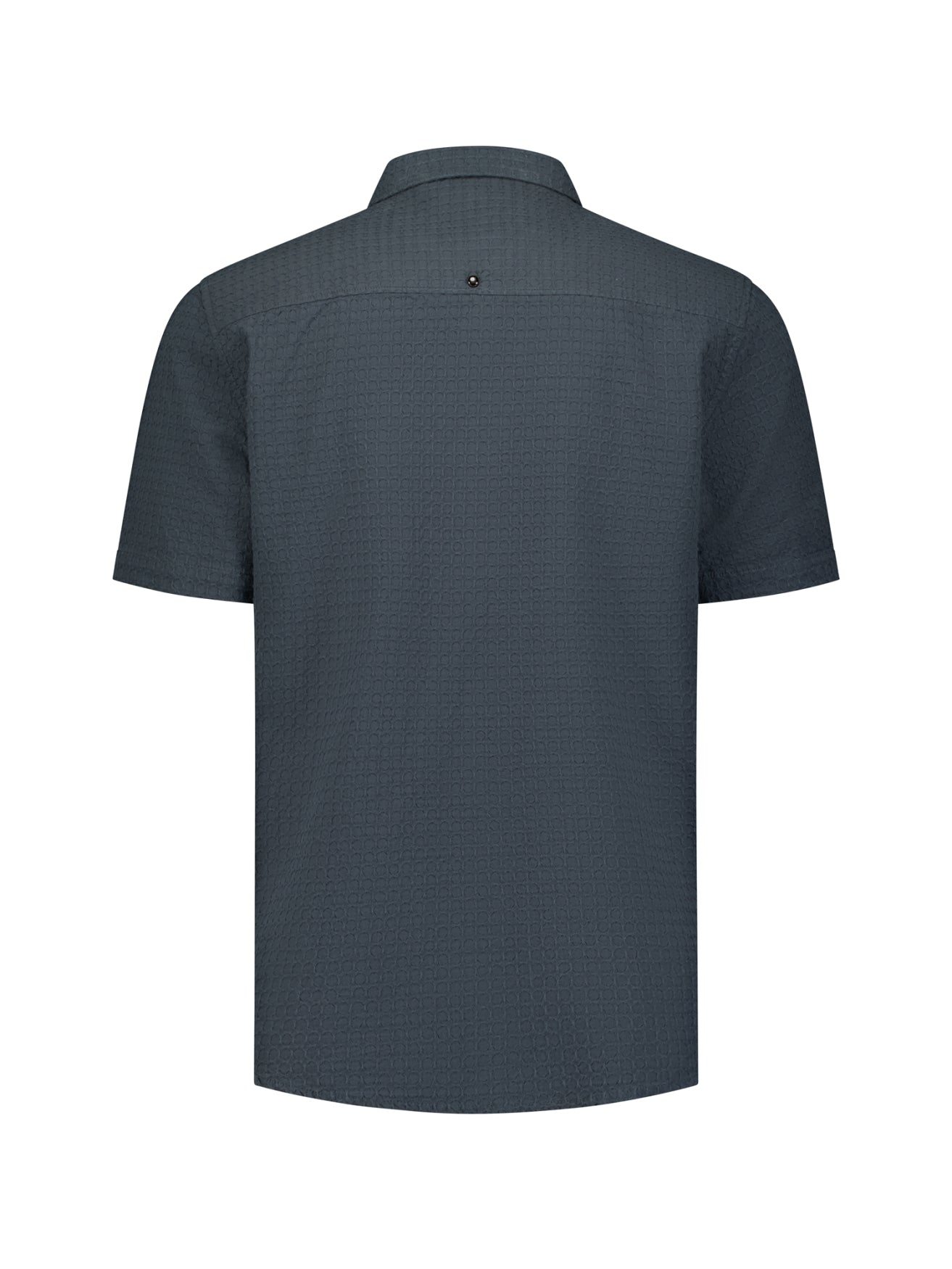 Katoenen shirt met korte mouwen | Dark Steel