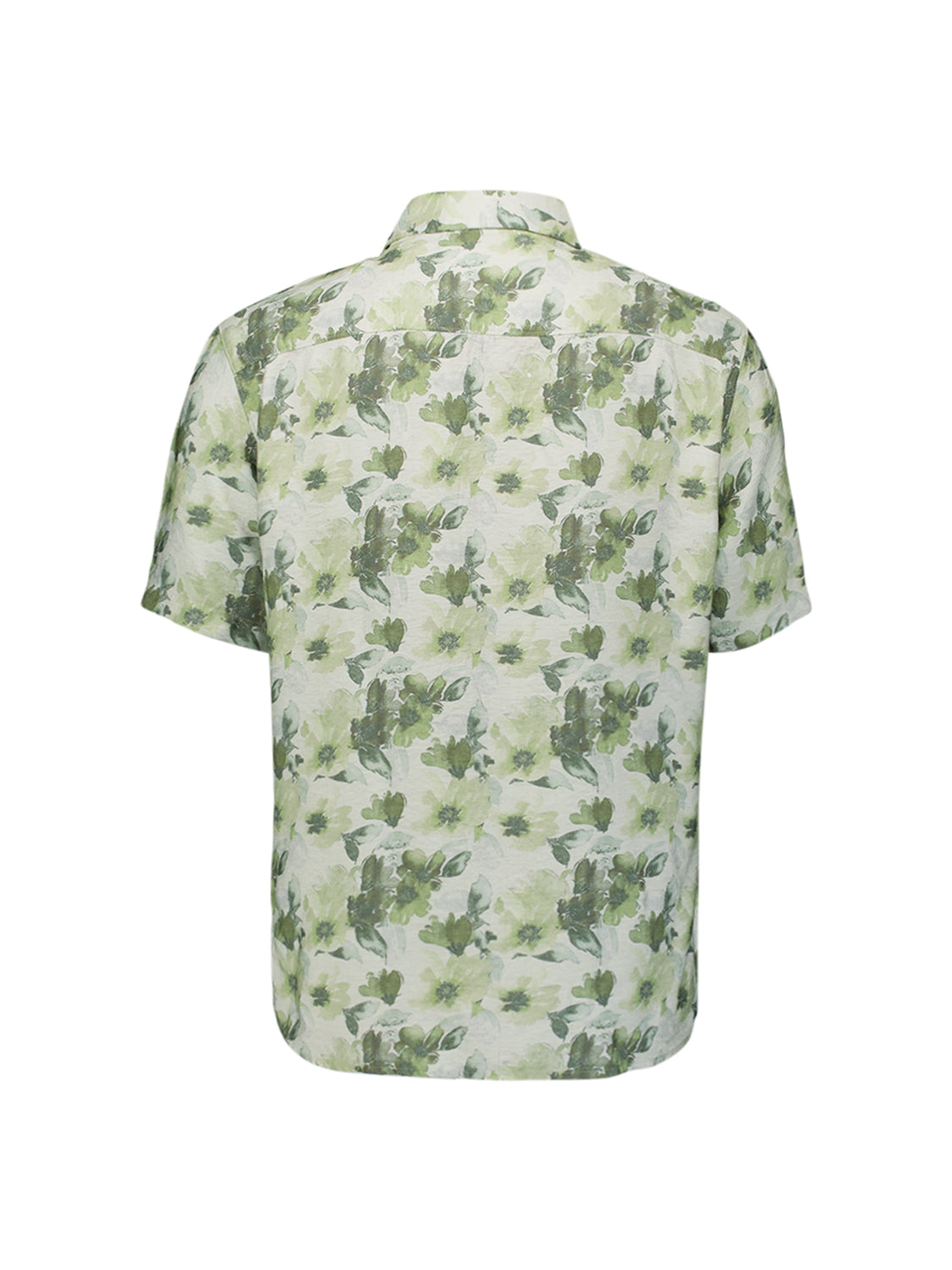 Overhemd met korte mouw en print | Green