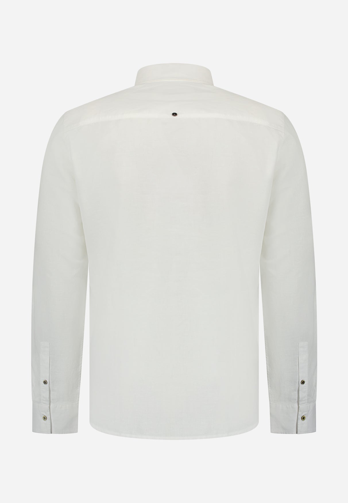 Linnenblend overhemd | White
