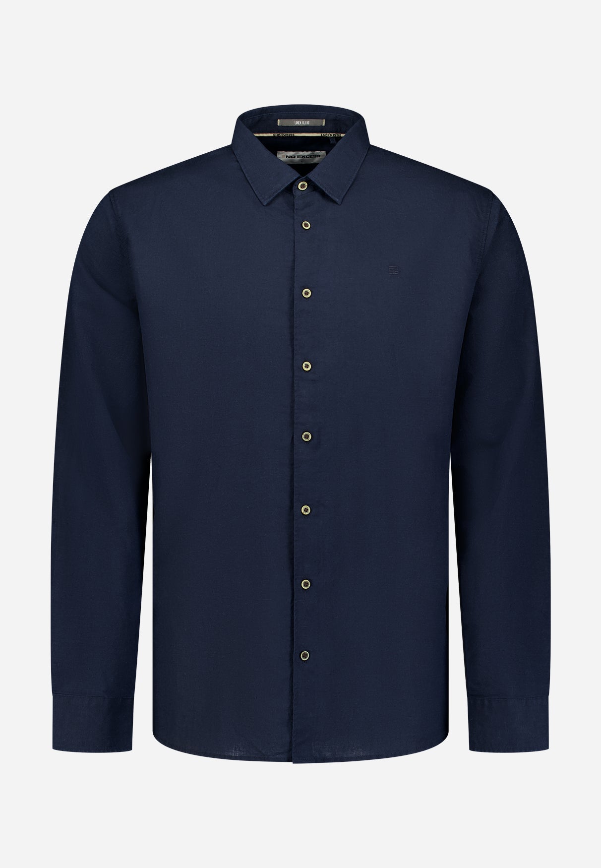 Linnenblend overhemd | Night
