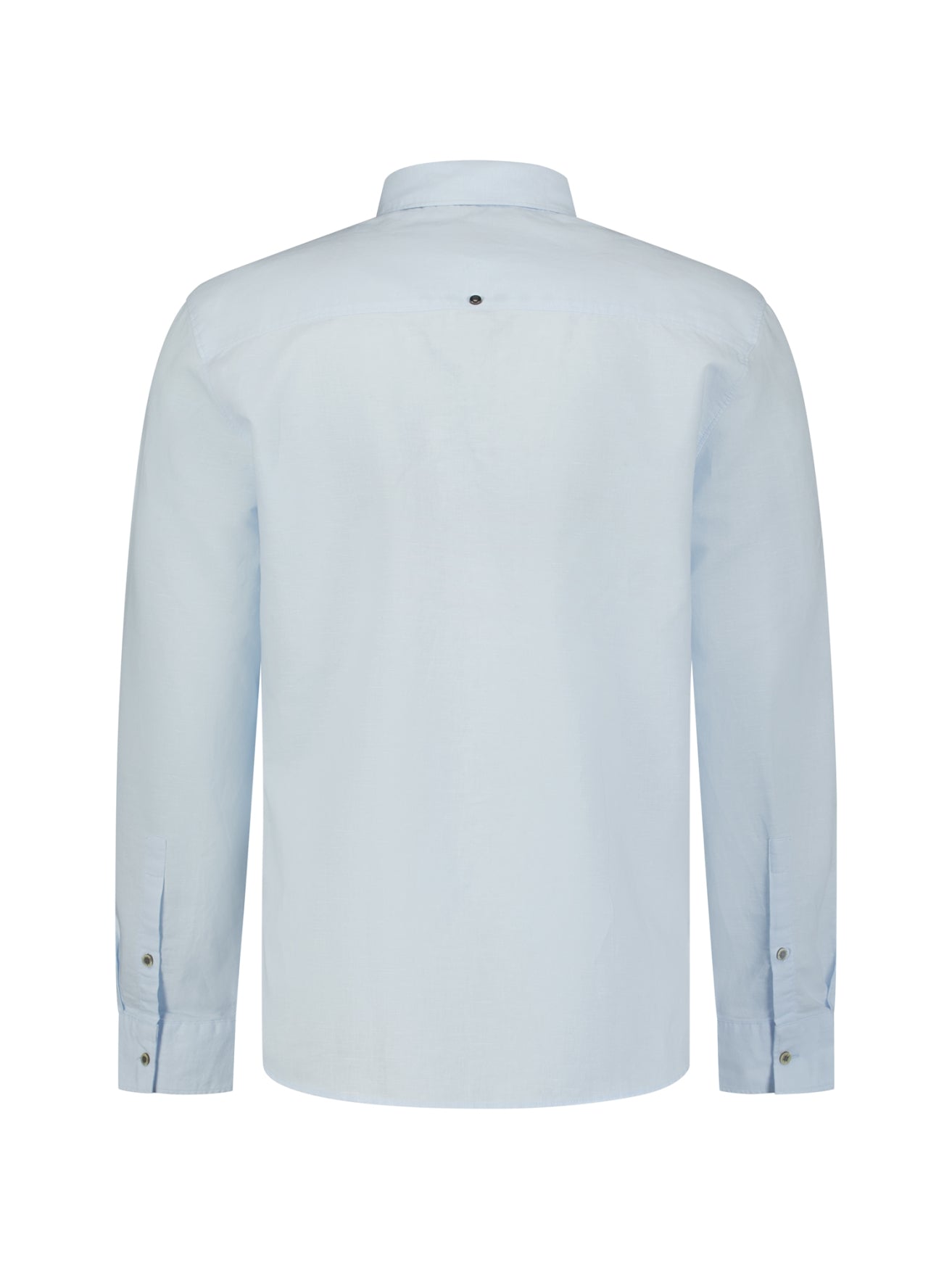 Linnenblend overhemd | Sky