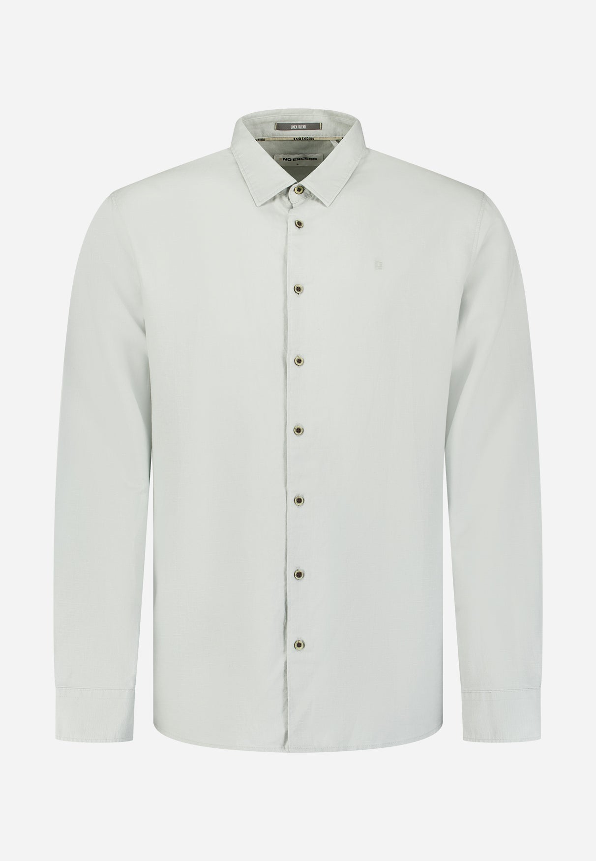 Overhemd van linnenmix | Dusty Green