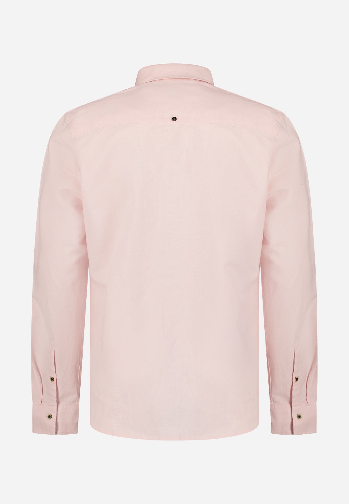 Shirt van linnenmix | Soft Pink
