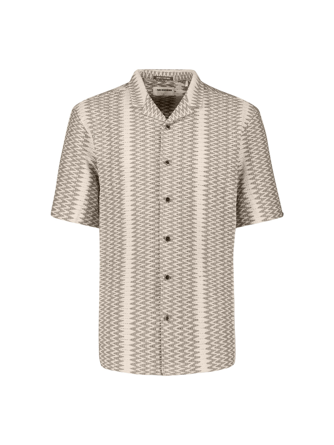 Jacquard shirt met korte mouwen | Kit