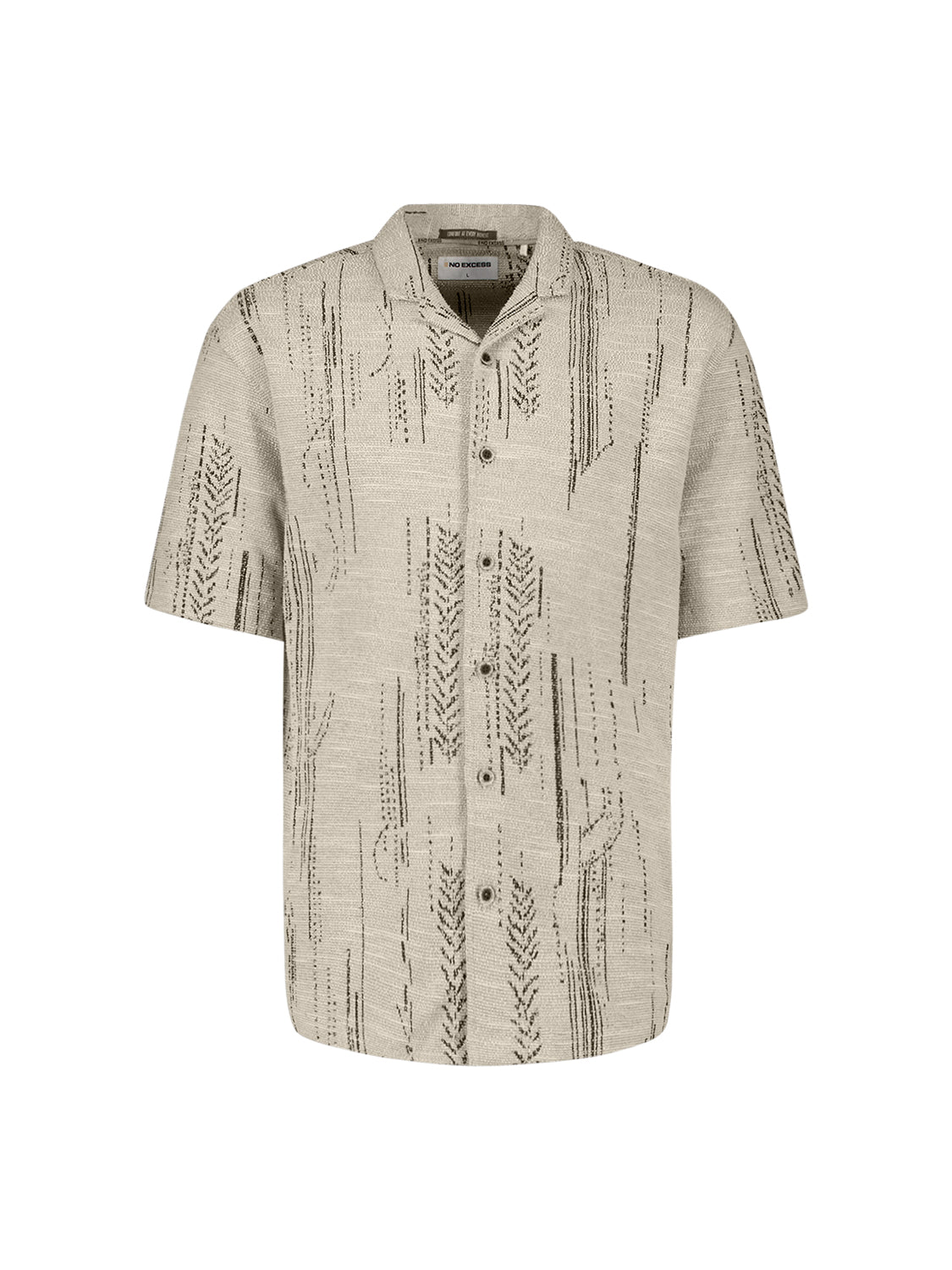 Jacquard overhemd korte mouw | Kit