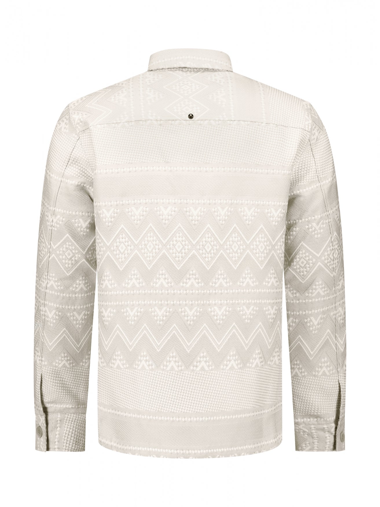 Jacquard overshirt | Taupe