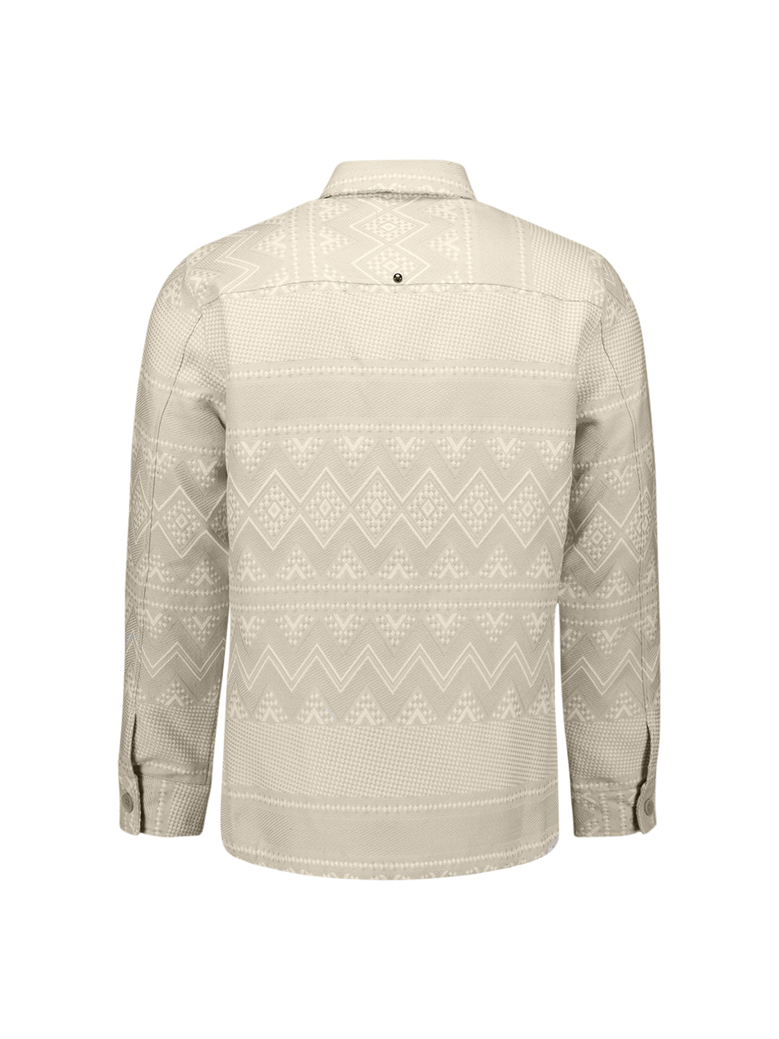 Jacquard overshirt | Taupe