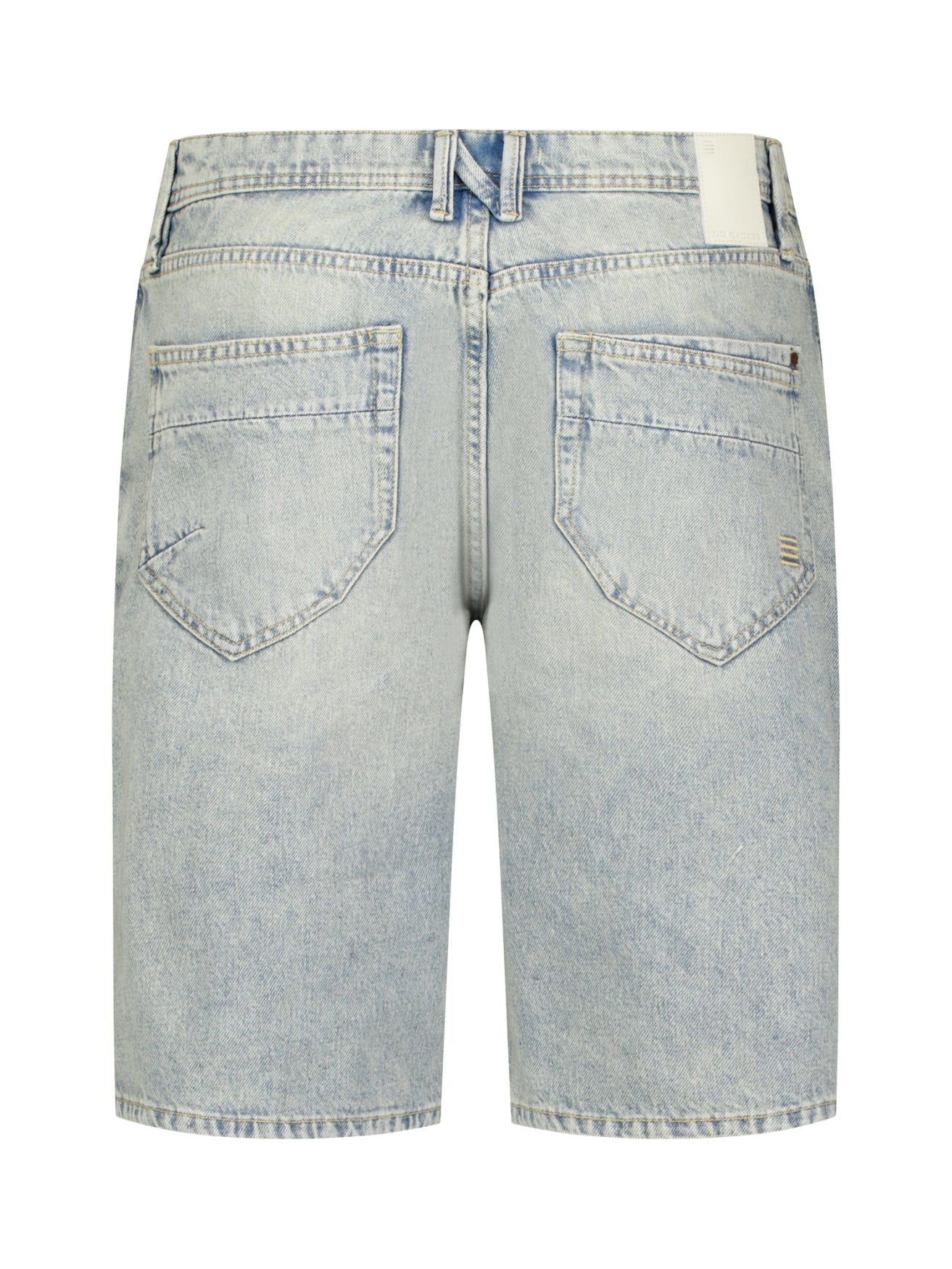 Relaxed denim short | Stone Used Denim