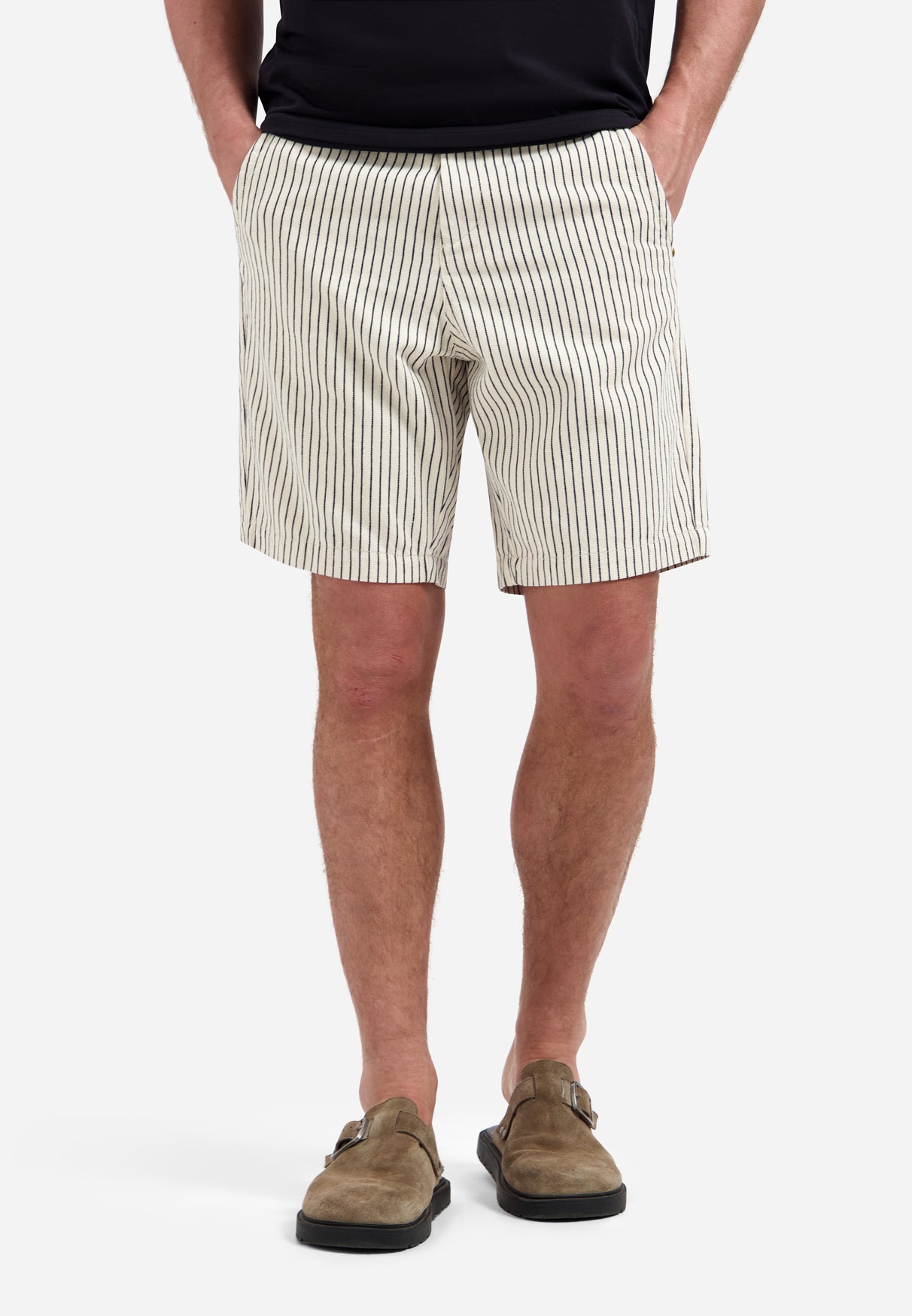 Gestreepte chino short | Kit