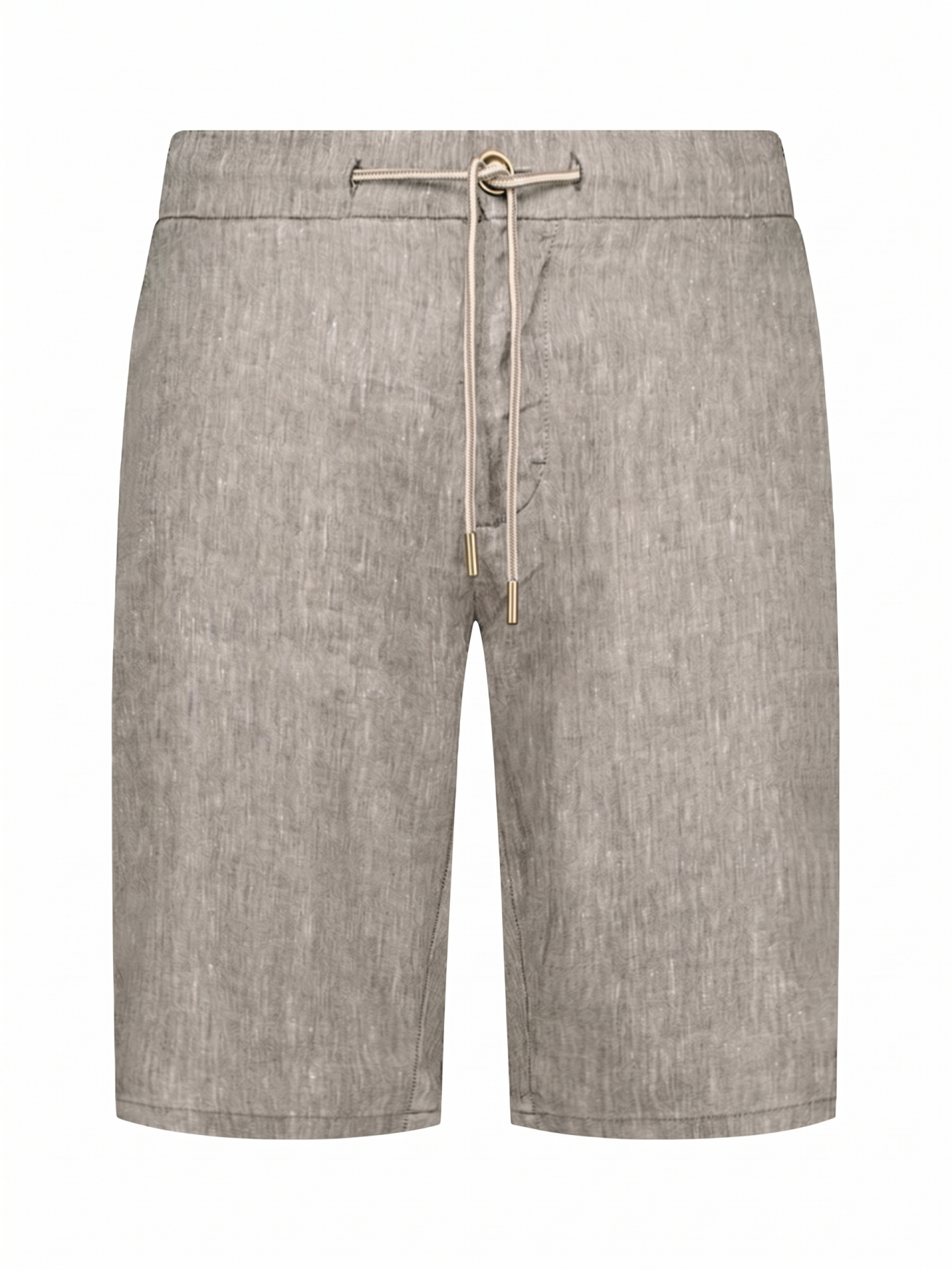 Linnen blend chino short | Taupe