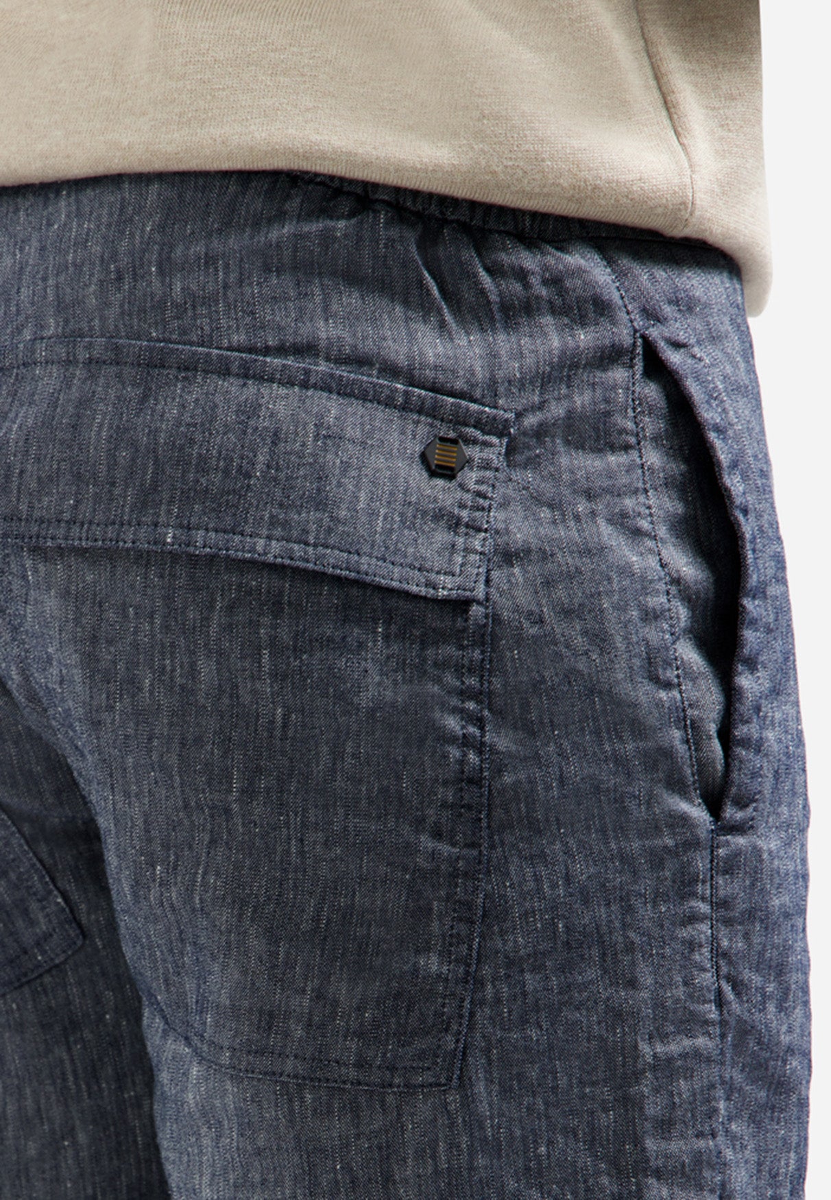 Linnen blend chino short | Night