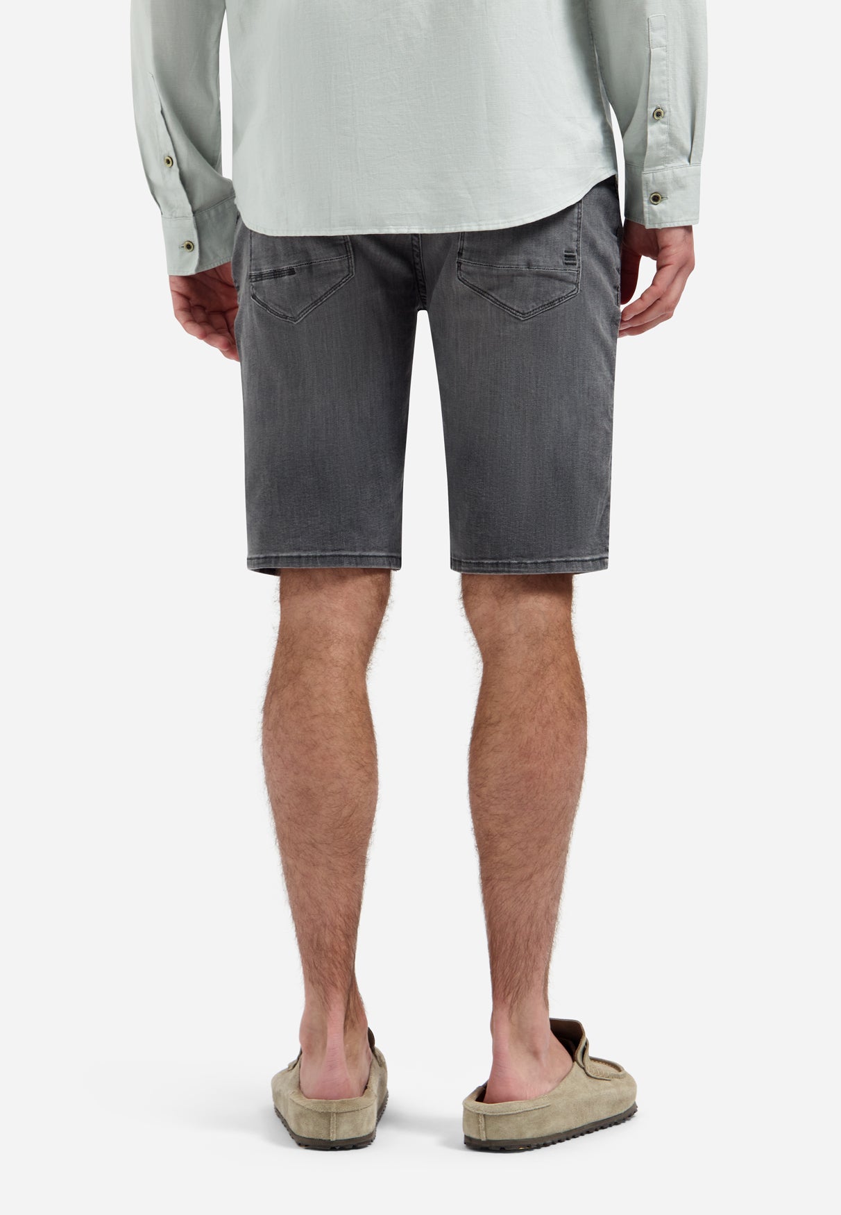 Denim short | Grey Denim