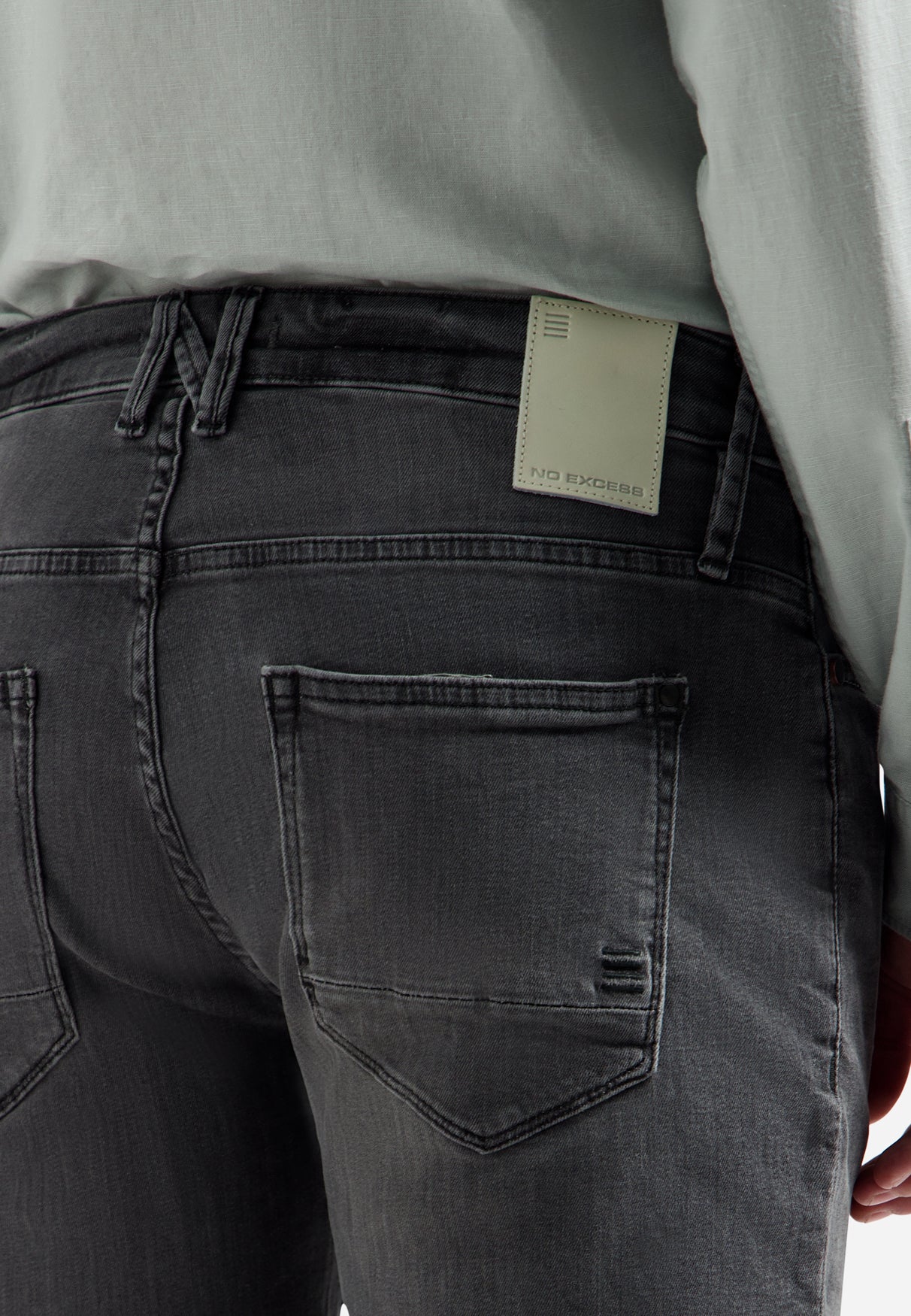 Denim short | Grey Denim