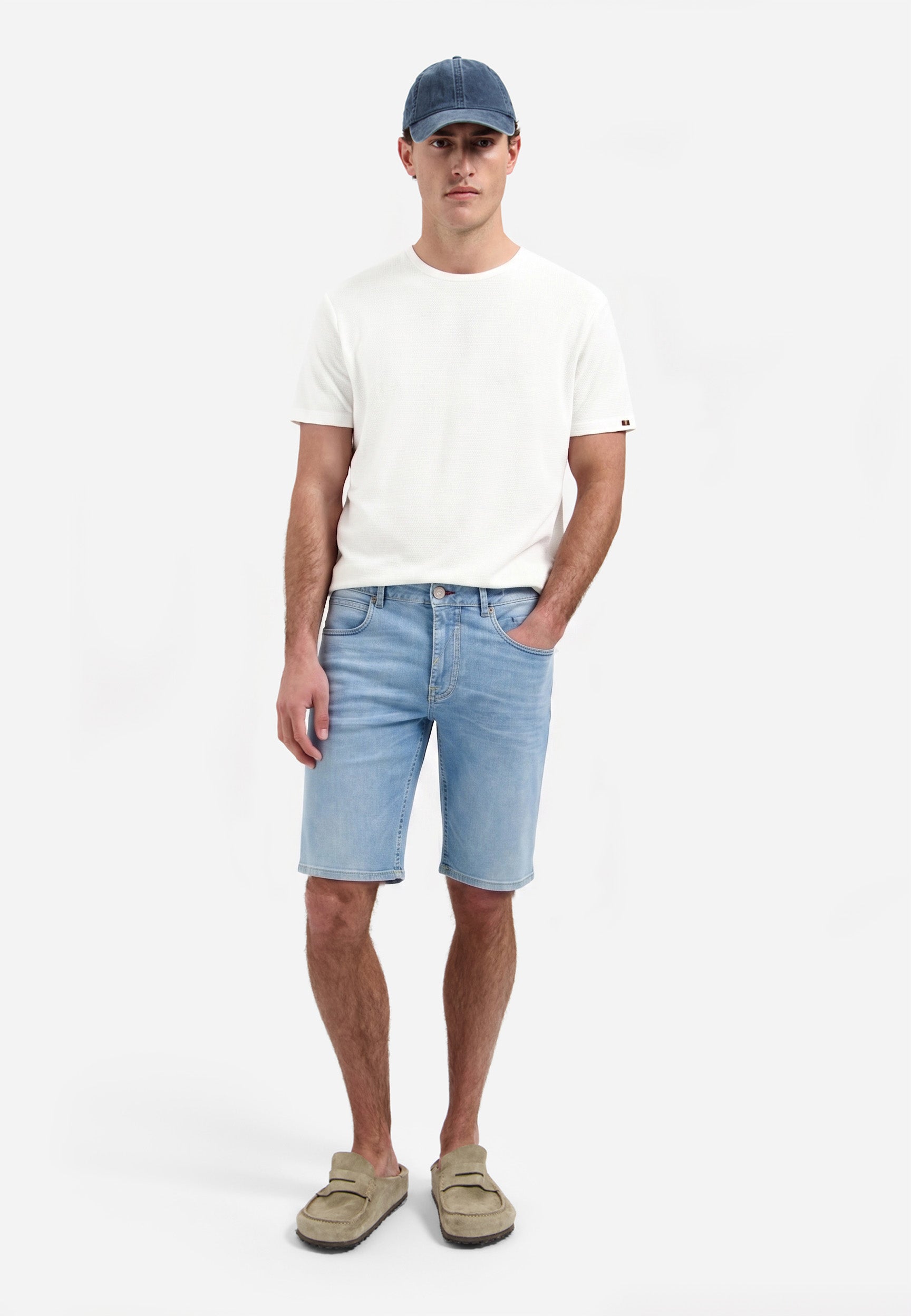 Denim short | Bleach Denim