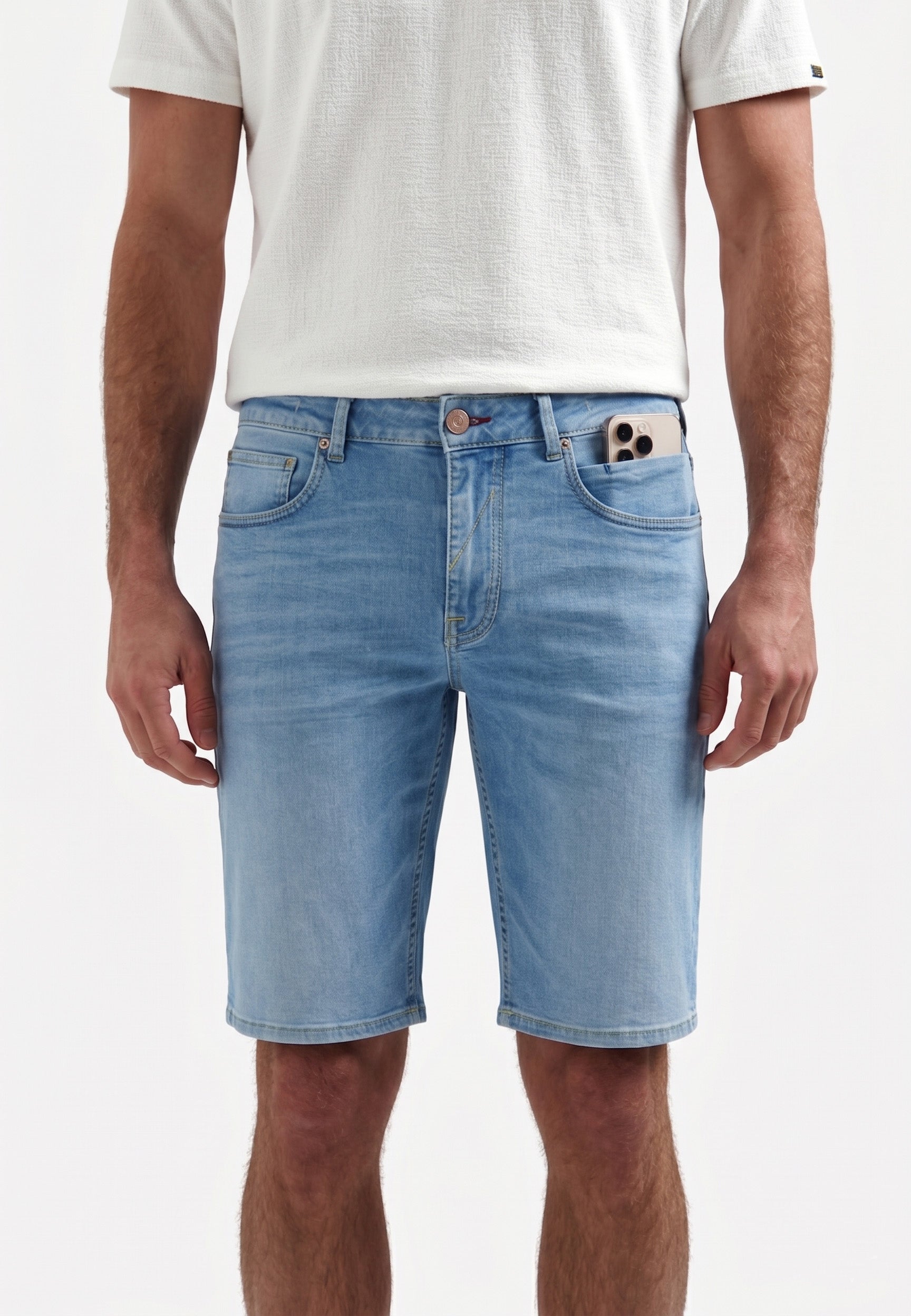 Denim short | Bleach Denim