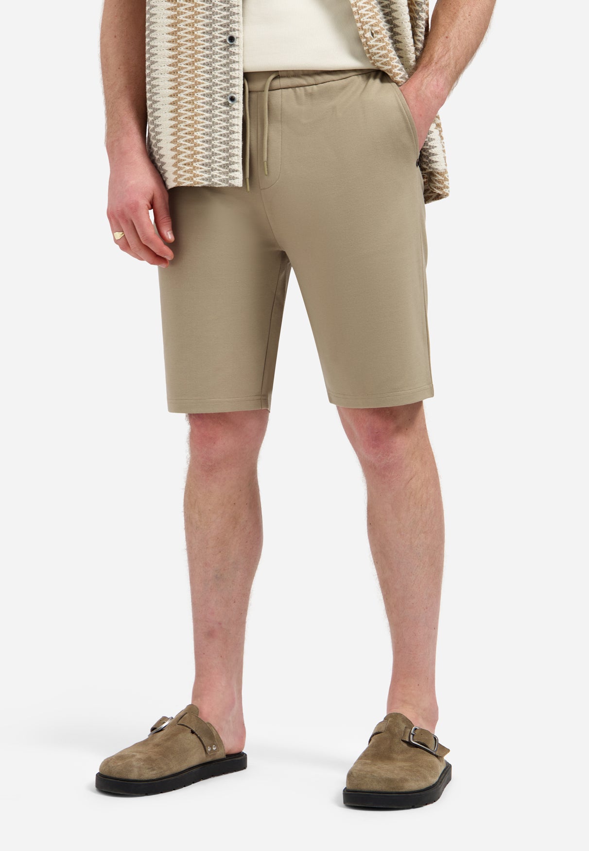 Jersey short | Taupe