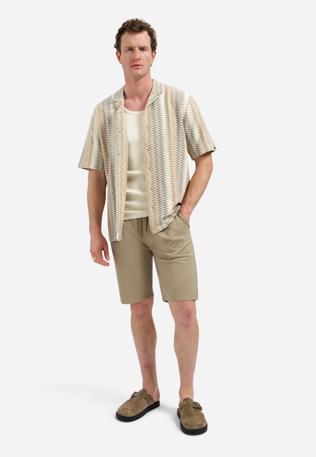 Jersey short | Taupe