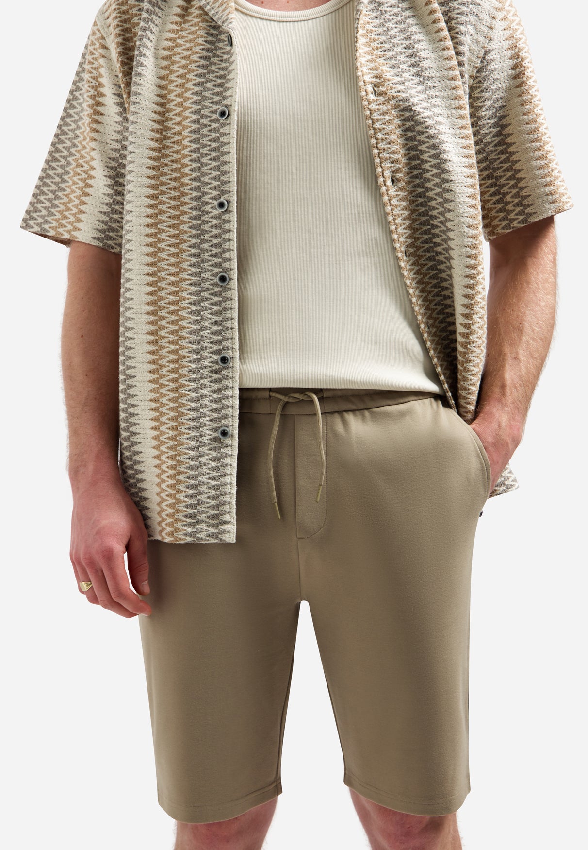 Jersey short | Taupe