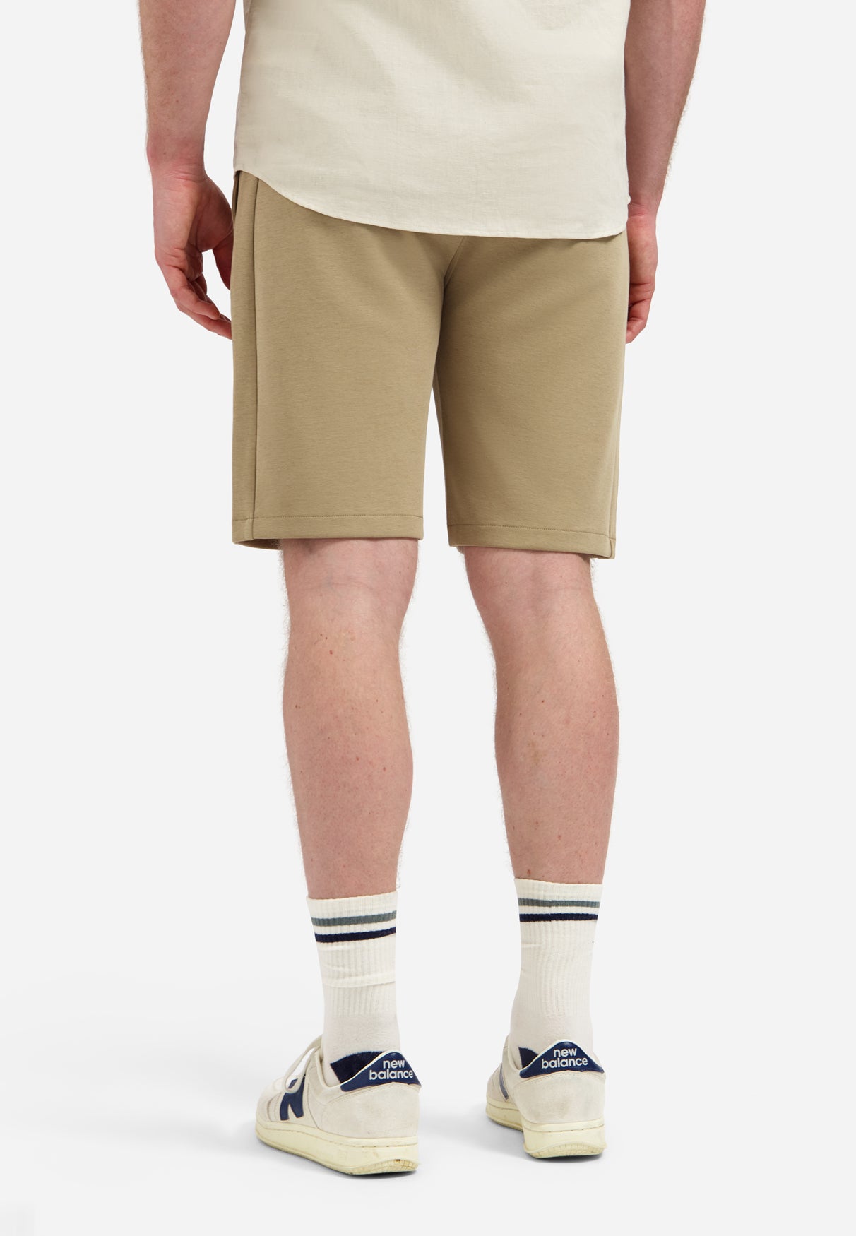 Interlock jersey short | Taupe