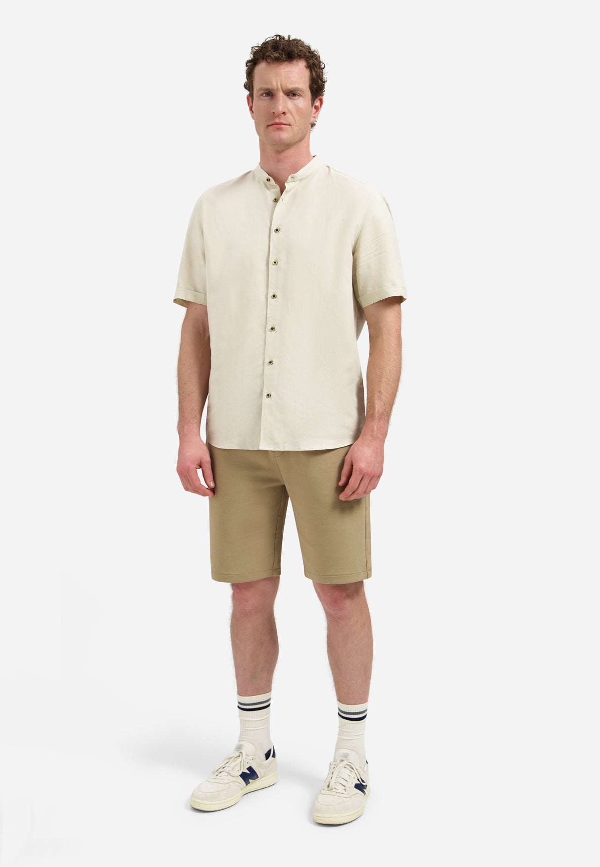 Interlock jersey short | Taupe