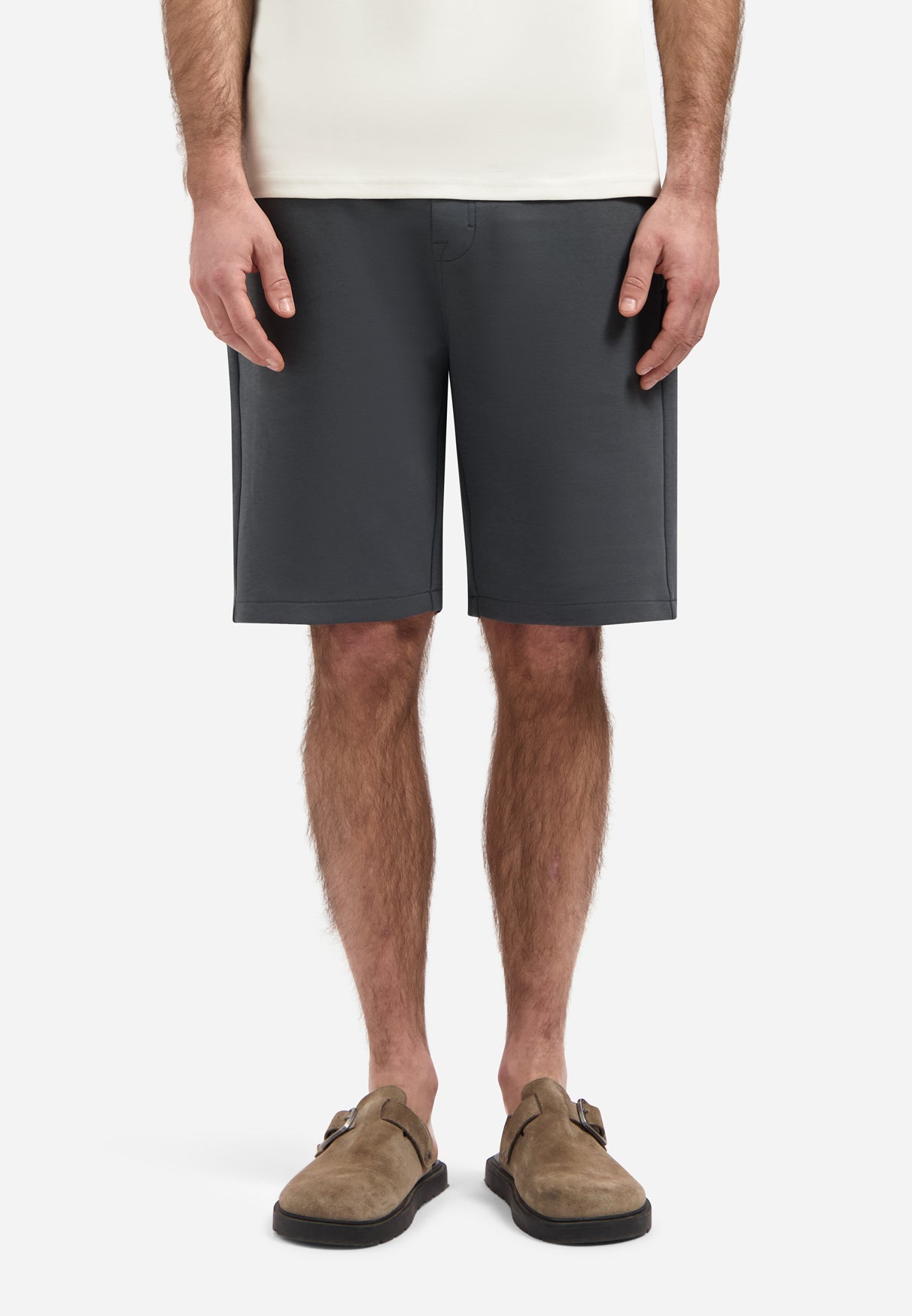 Interlock jersey short | Dark Steel