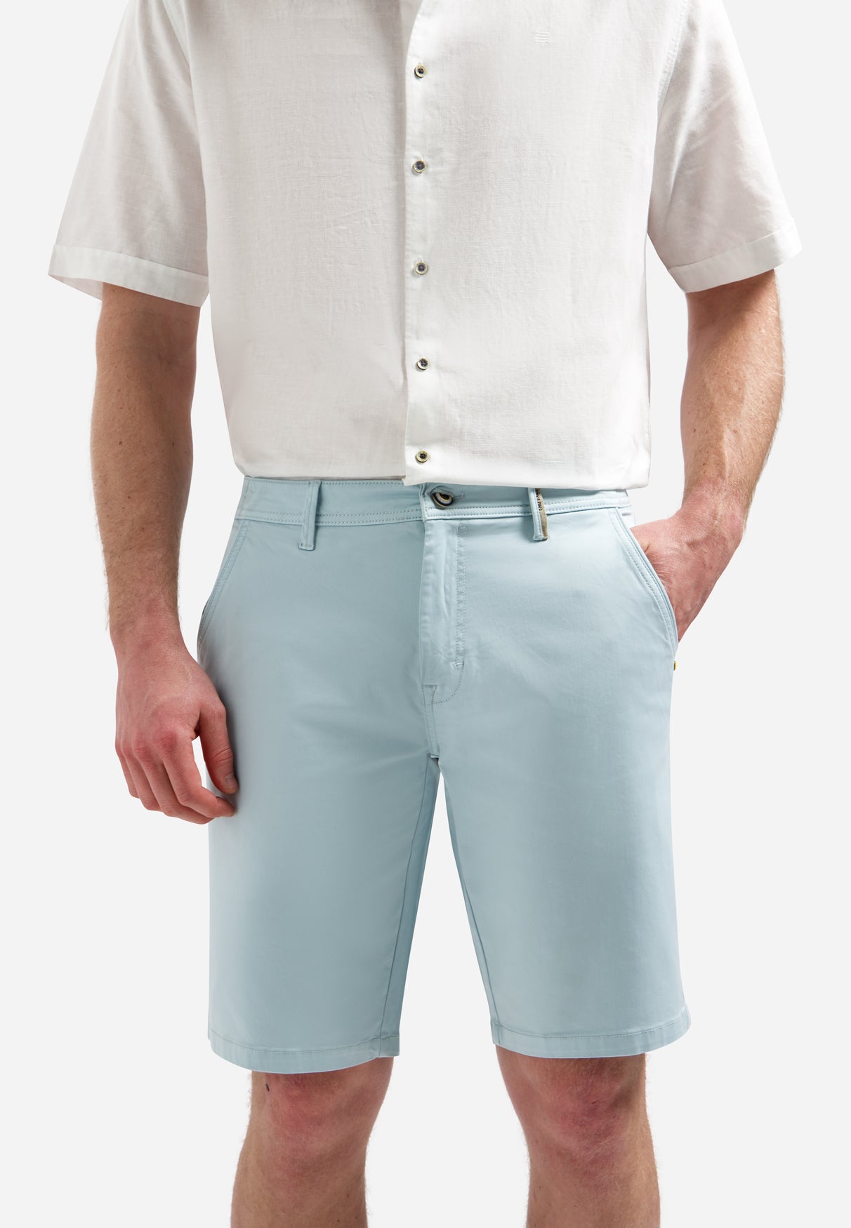 Stretch chino short | Ice