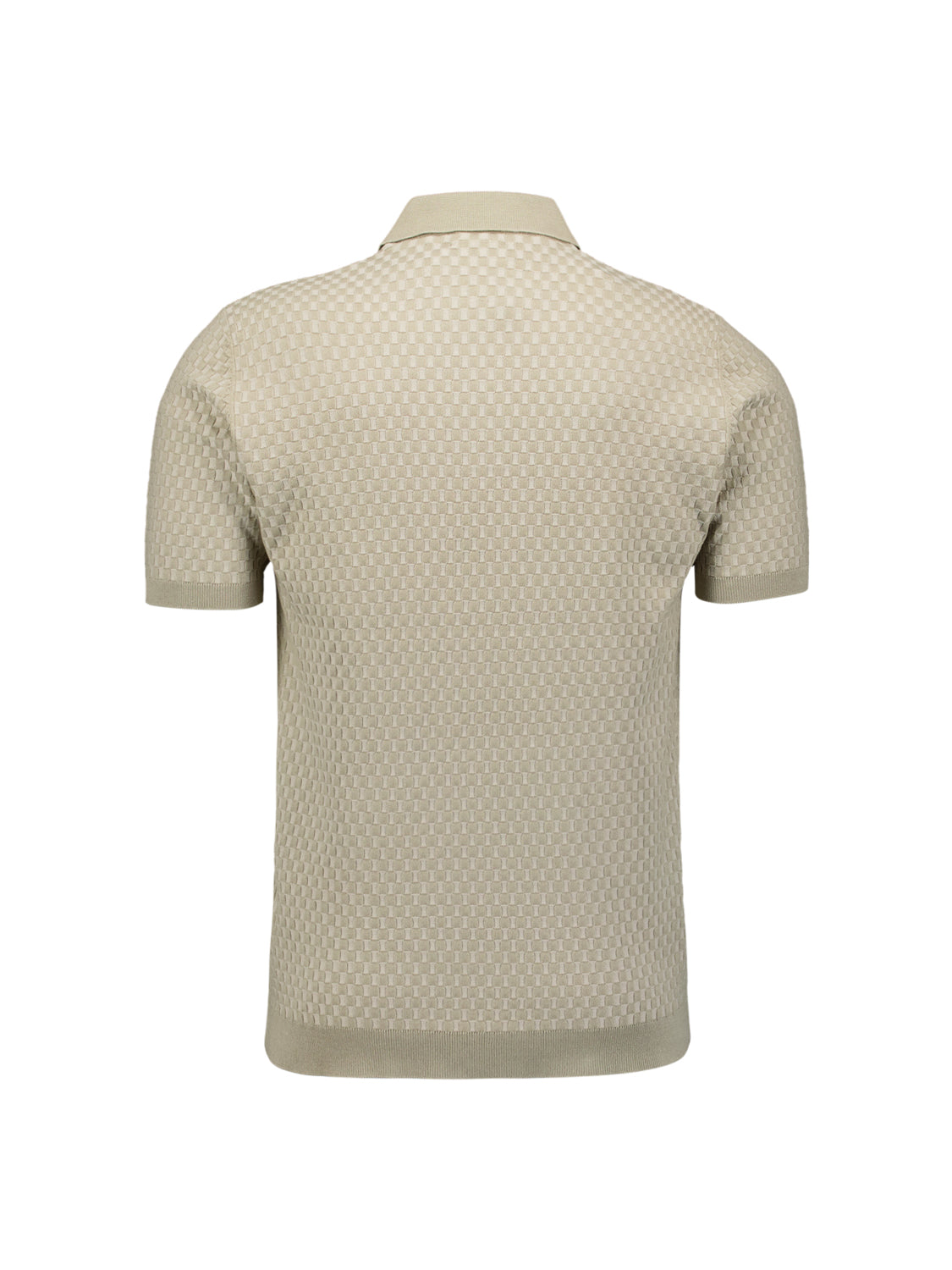 Polo met korte mouwen en knopen | Taupe