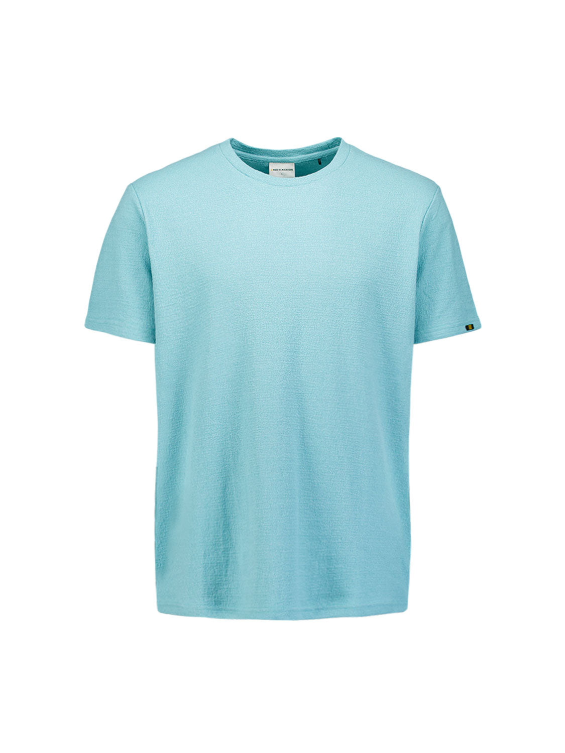 T-shirt met ronde hals en korte mouwen | Seablue