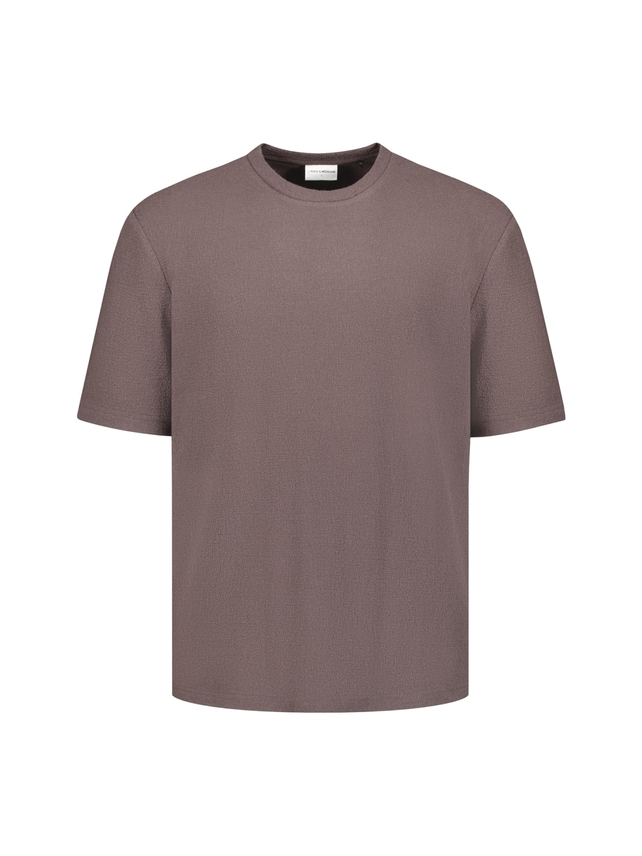 T-shirt met ronde hals en korte mouwen | Dark Brown
