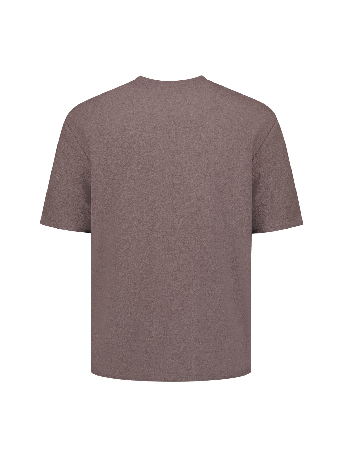 T-shirt met ronde hals en korte mouwen | Dark Brown