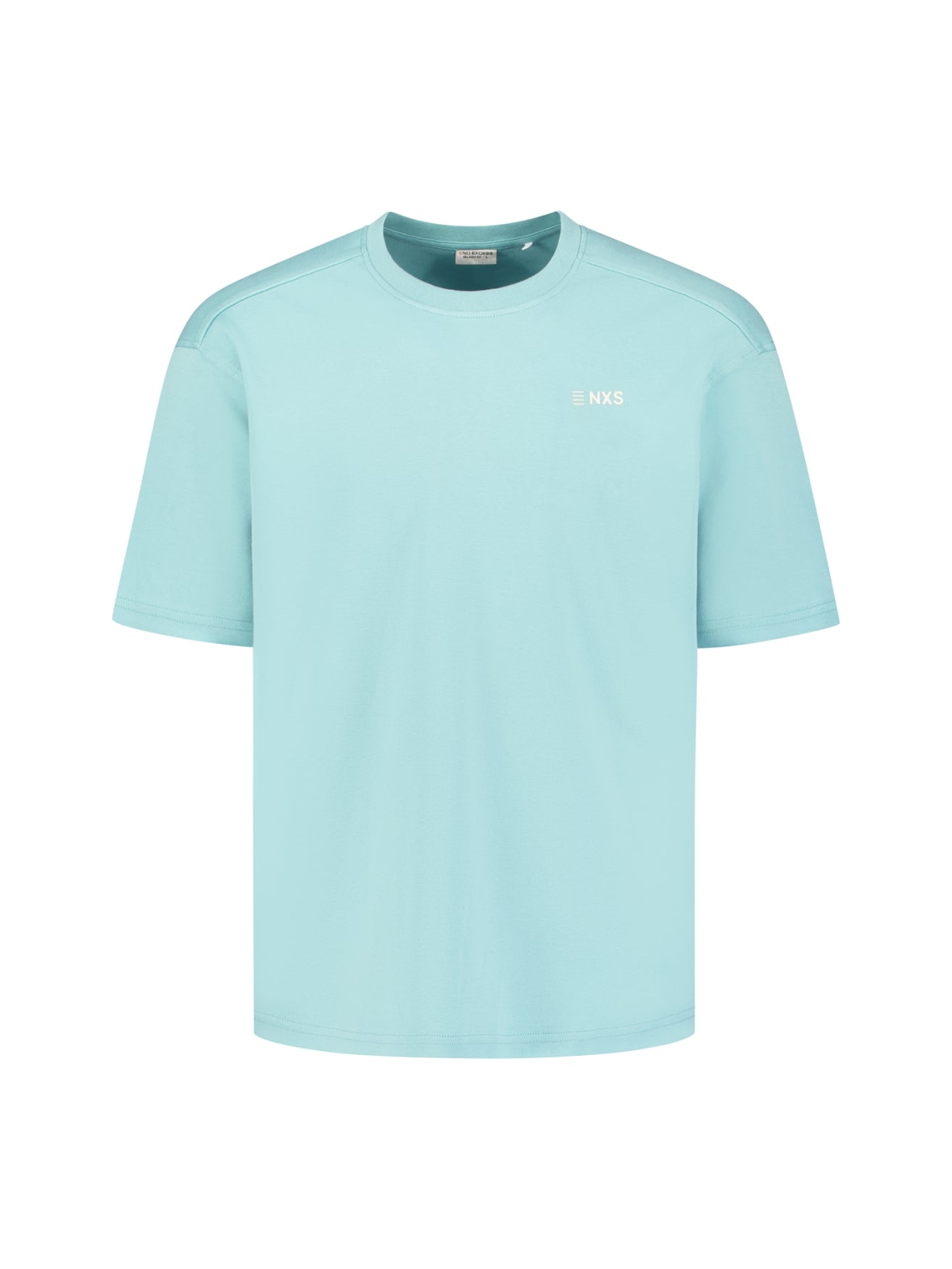 Gestreepte T-shirt met ronde hals en korte mouwen | White