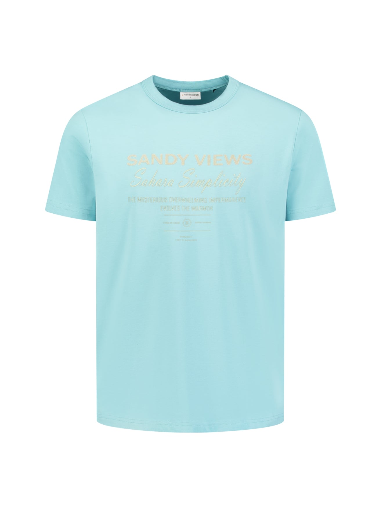 Gestreepte T-shirt met ronde hals en korte mouwen | White