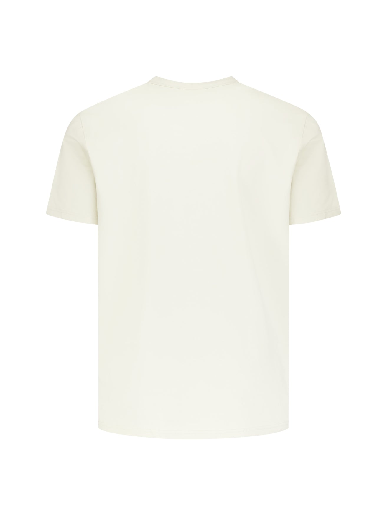 Gestreepte T-shirt met ronde hals en korte mouwen | White