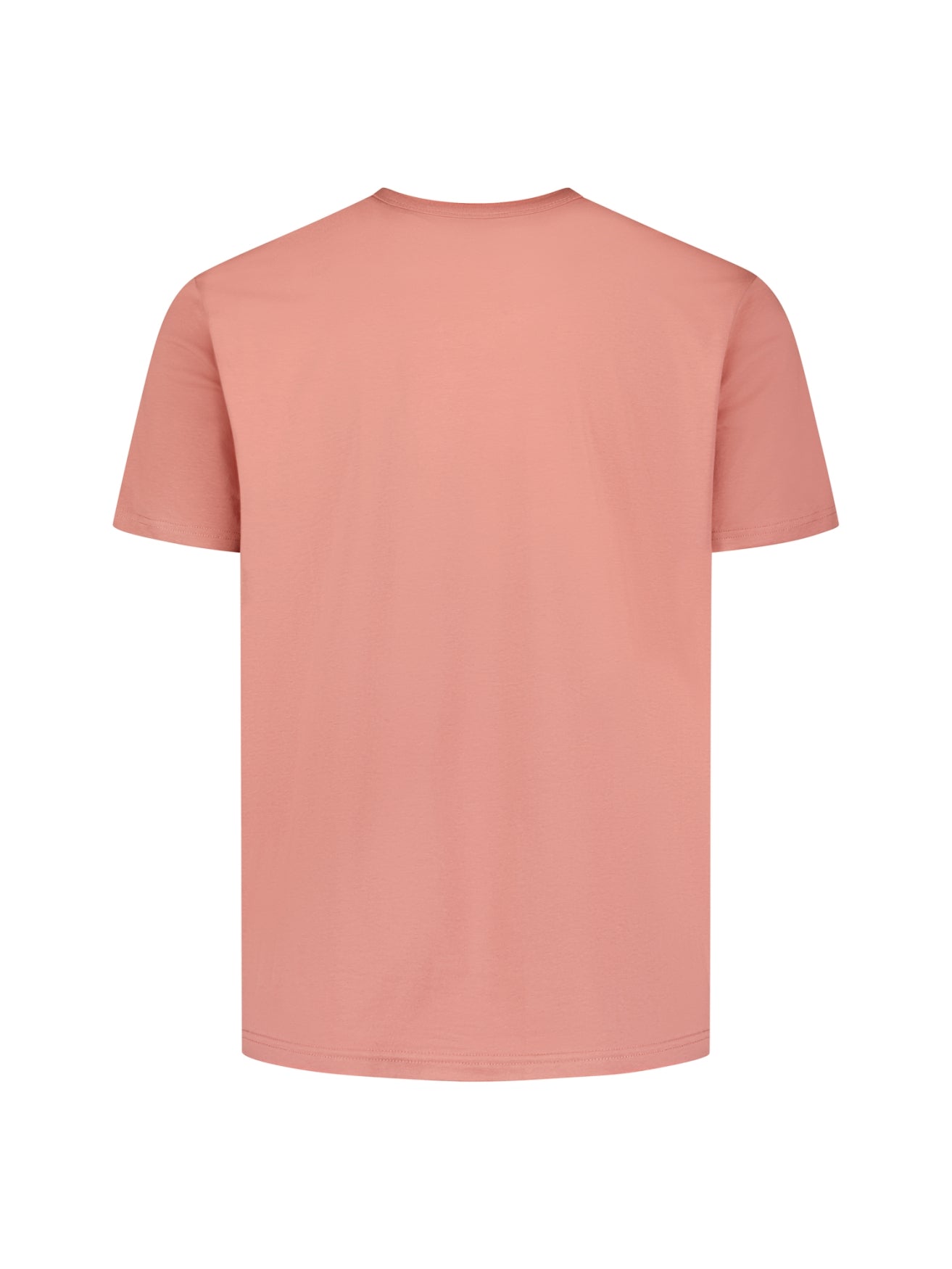 crewneck T-shirt met korte mouwen en print | Coral