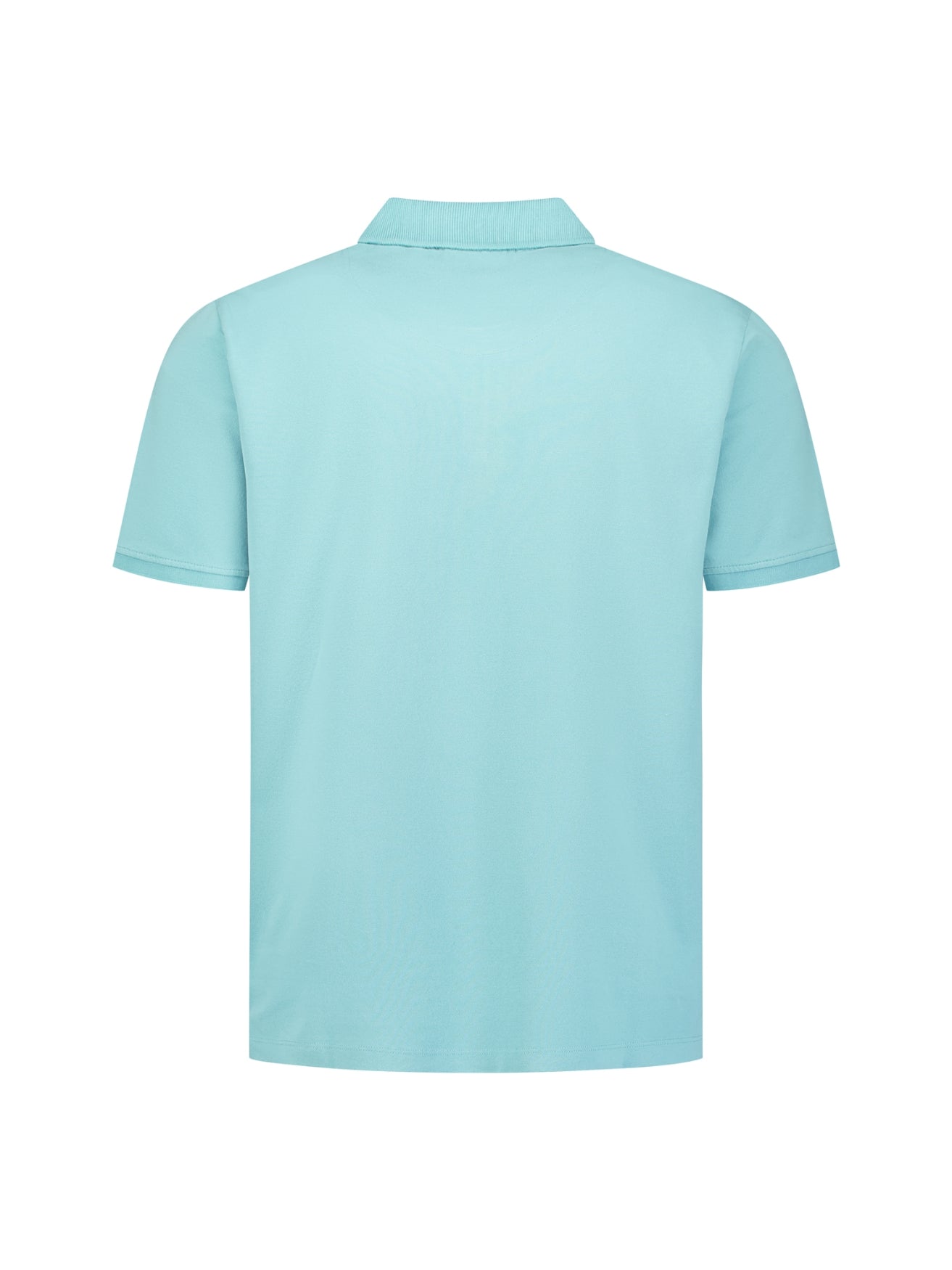 Halfzip polo met korte mouwen | Seablue