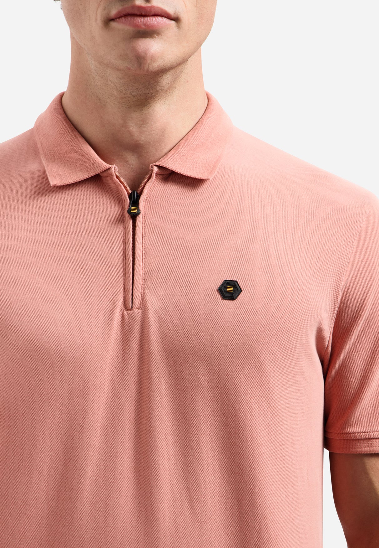 Halflange polo met korte mouwen | Coral
