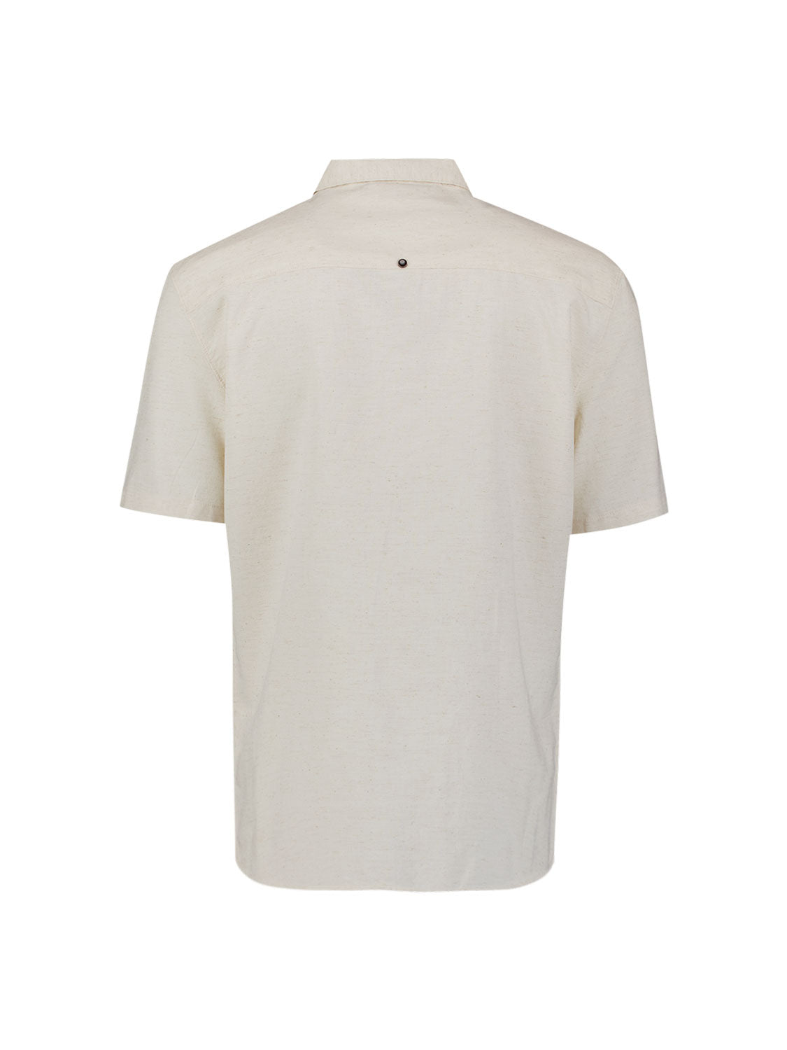 Shirt met korte mouwen en geborduurde bloemen | Stone