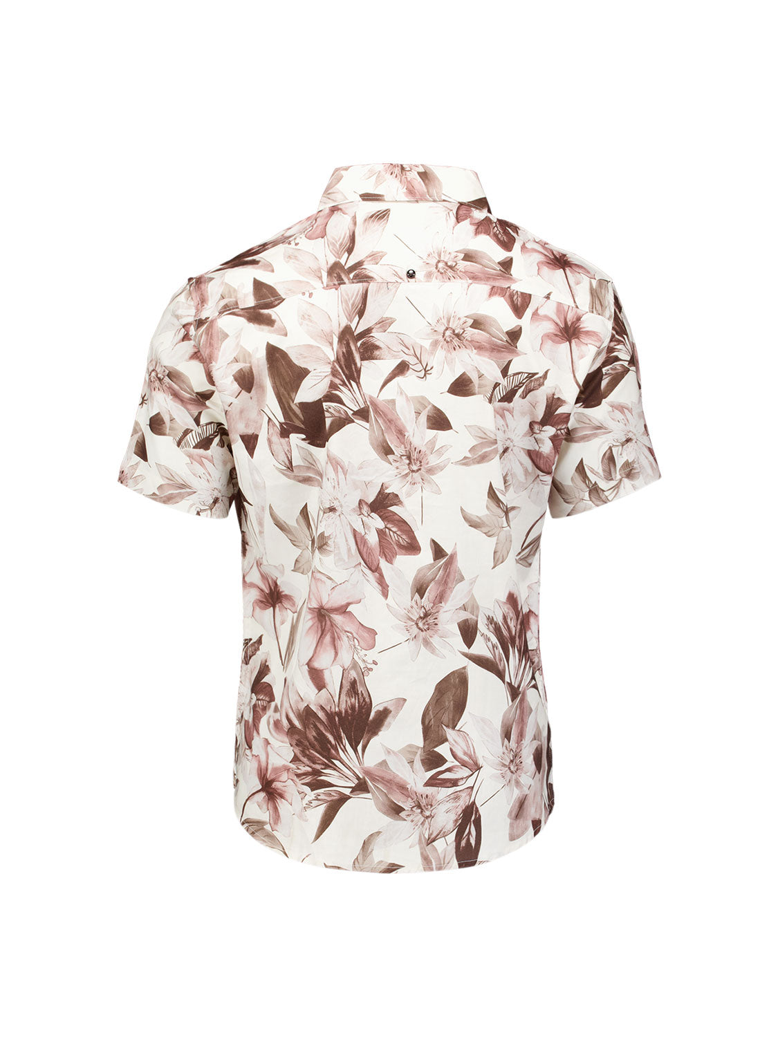 Shirt met korte mouwen en bloemenprint | Coral