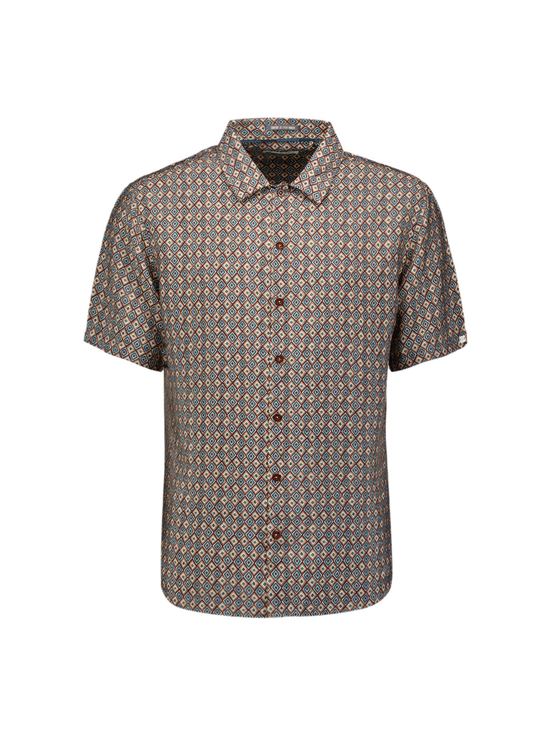Shirt met korte mouwen en all-over print | Seablue